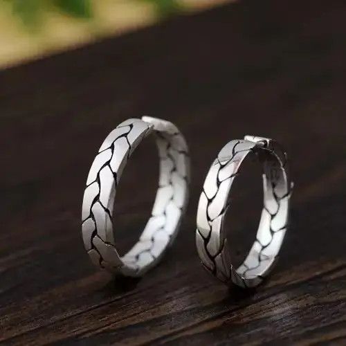 Other Sterling Silver S990 knitting adjustable Silver Ring Size ONE SIZE - 2 Thumbnail