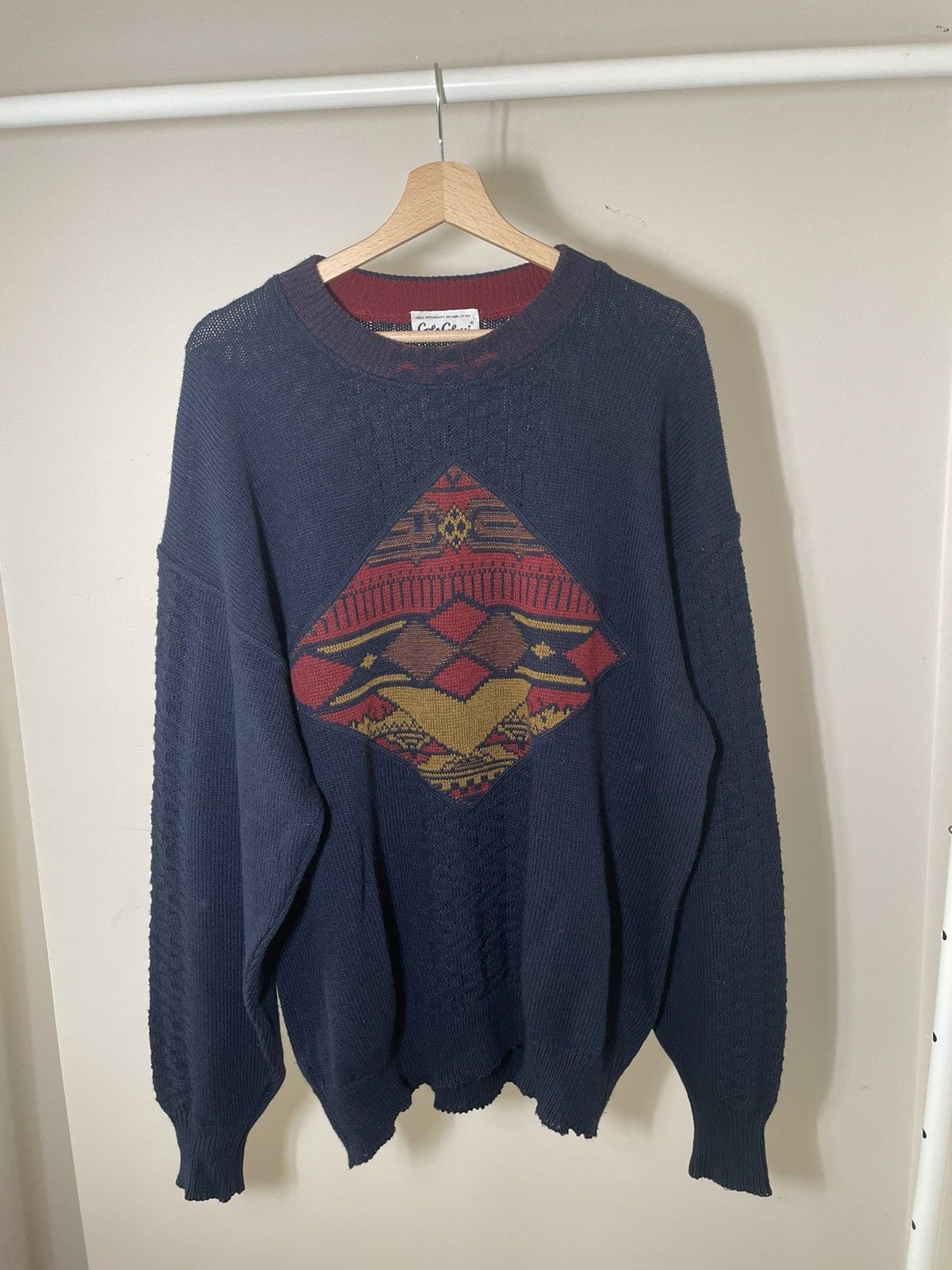 Carlo Colucci × Vintage Vintage West Germany Carlo Colucci Knitted Sweater Size US XL / EU 56 / 4 - 1 Thumbnail