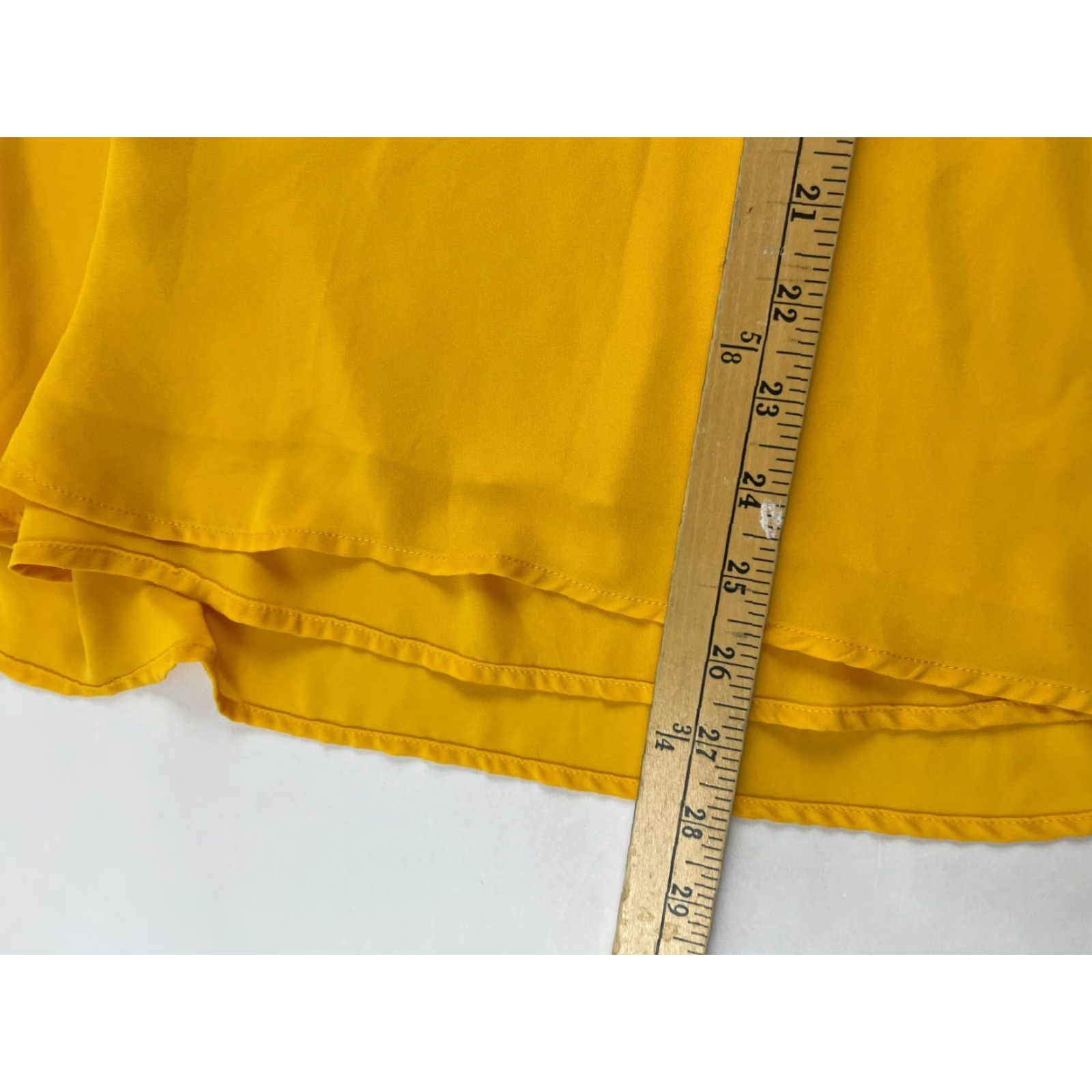 Jordan Brand K. Jordan Blouse Tee Women's Medium Yellow Long Bell Layered Sleeve V-Neck Shirt Women's Size M / US 6-8 / IT 42-44 - 6 Thumbnail