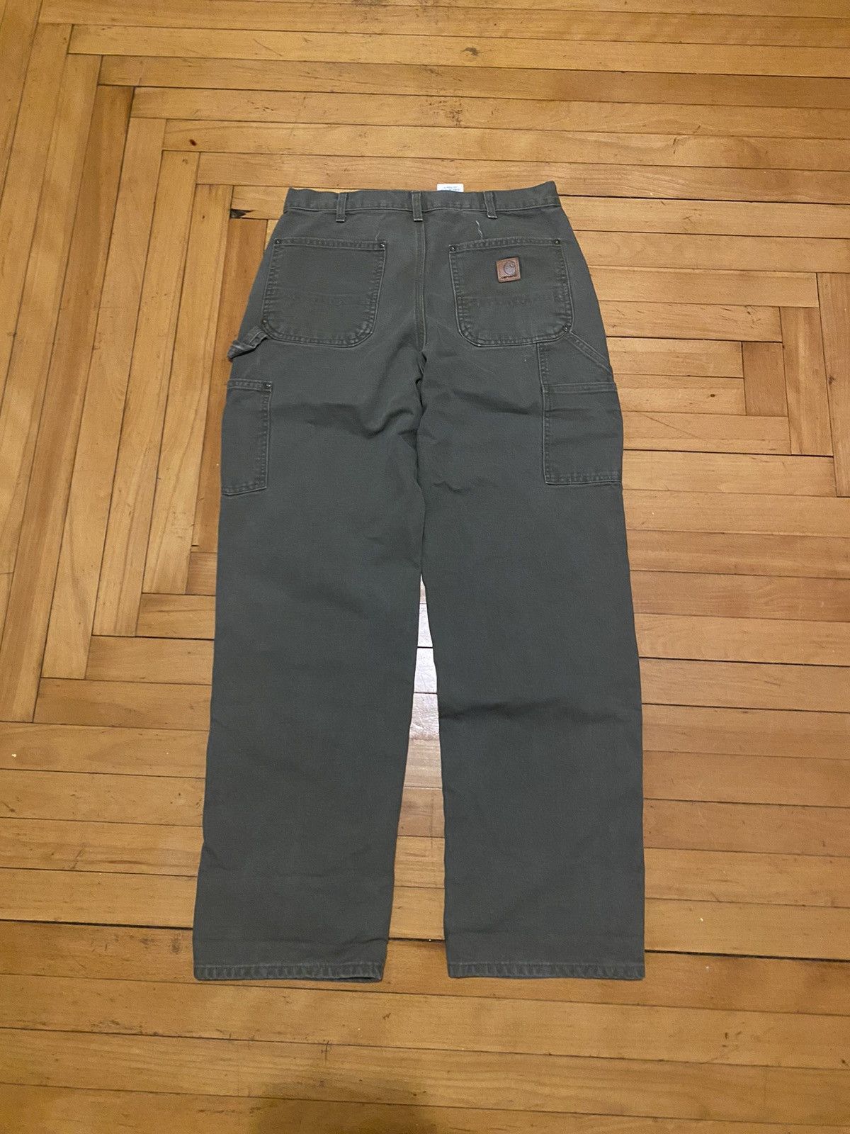 Carhartt × Vintage Carhartt moss green double knee Size US 33 - 4 Thumbnail