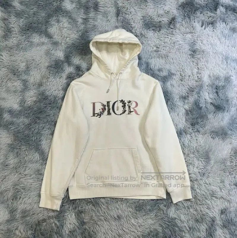 Dior Dior White Men's Hoodie with Logo . Size US S / EU 44-46 / 1 - 1 Thumbnail