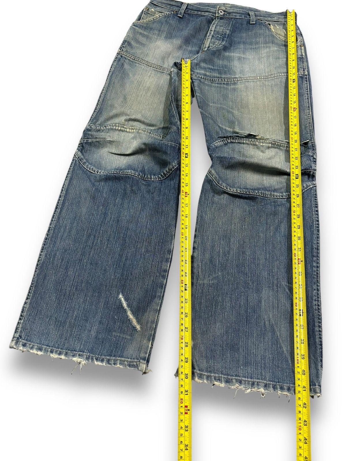 G-Star Vintage G-Star Raw Double Knee Style Mud Wash Baggy Jeans Size US 34 / EU 50 - 20 Thumbnail
