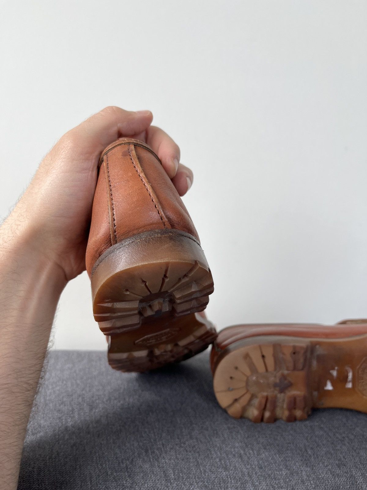 Quoddy Quoddy Handmade Leather Heritage Canoe Moccasins Boots Size US 7 / EU 40 - 20 Thumbnail