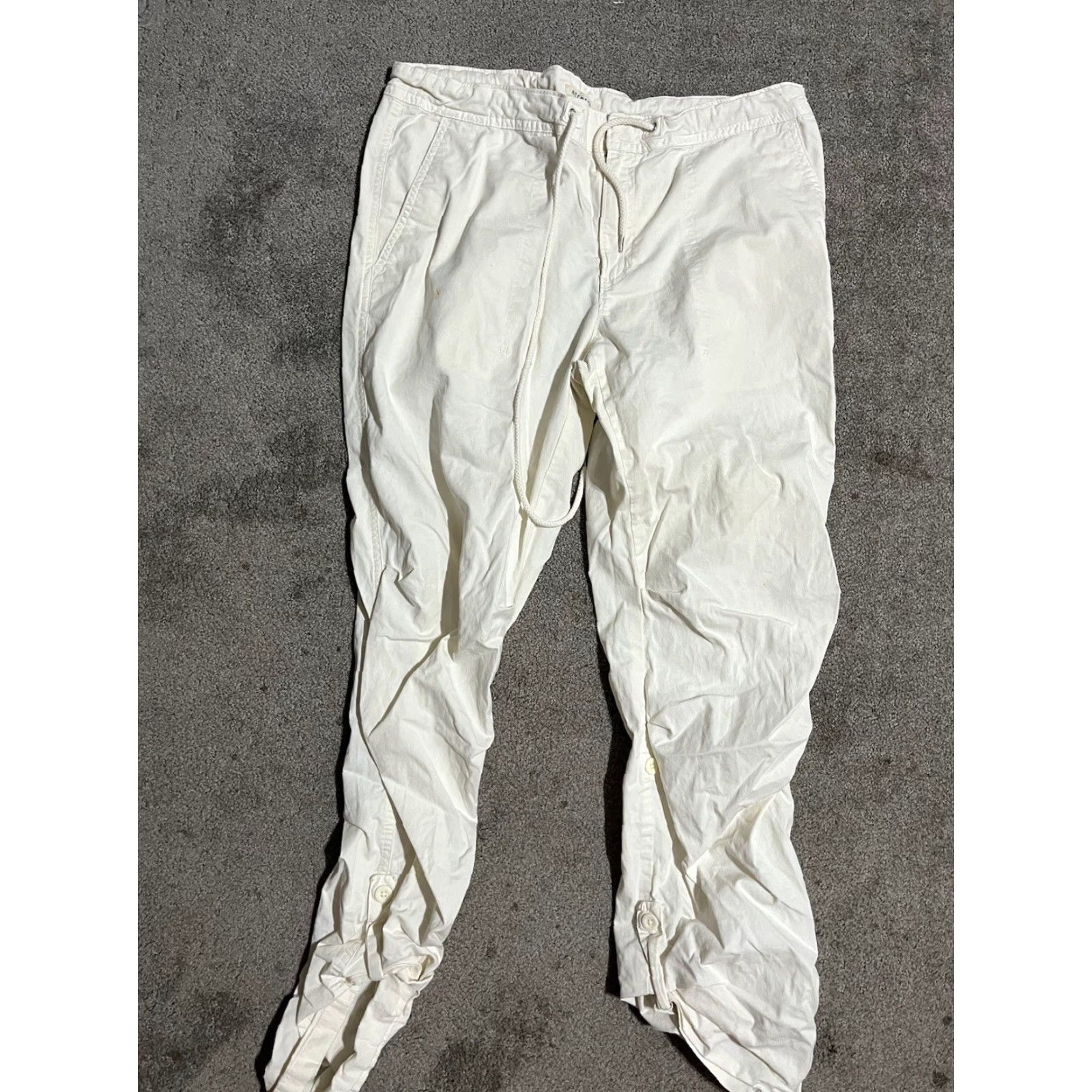 Gap Gap Pants Women’s Beige Chino Straight Size M Ivory 32 in Inseam Drawstring Pockets Convertible Mid Rise Regular Size 32" / US 10 / IT 46 - 2 Thumbnail