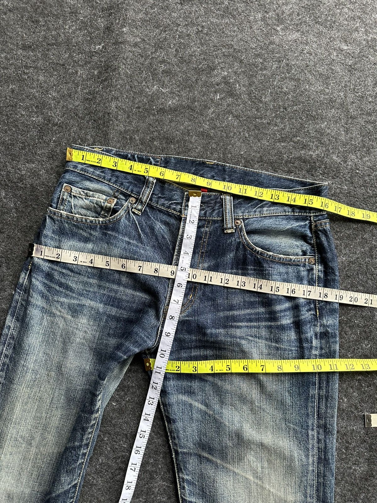 Uniqlo Uniqlo S002 Kaihara Faded Washed Vintage Denim D412 Size US 32 / EU 48 - 7 Thumbnail