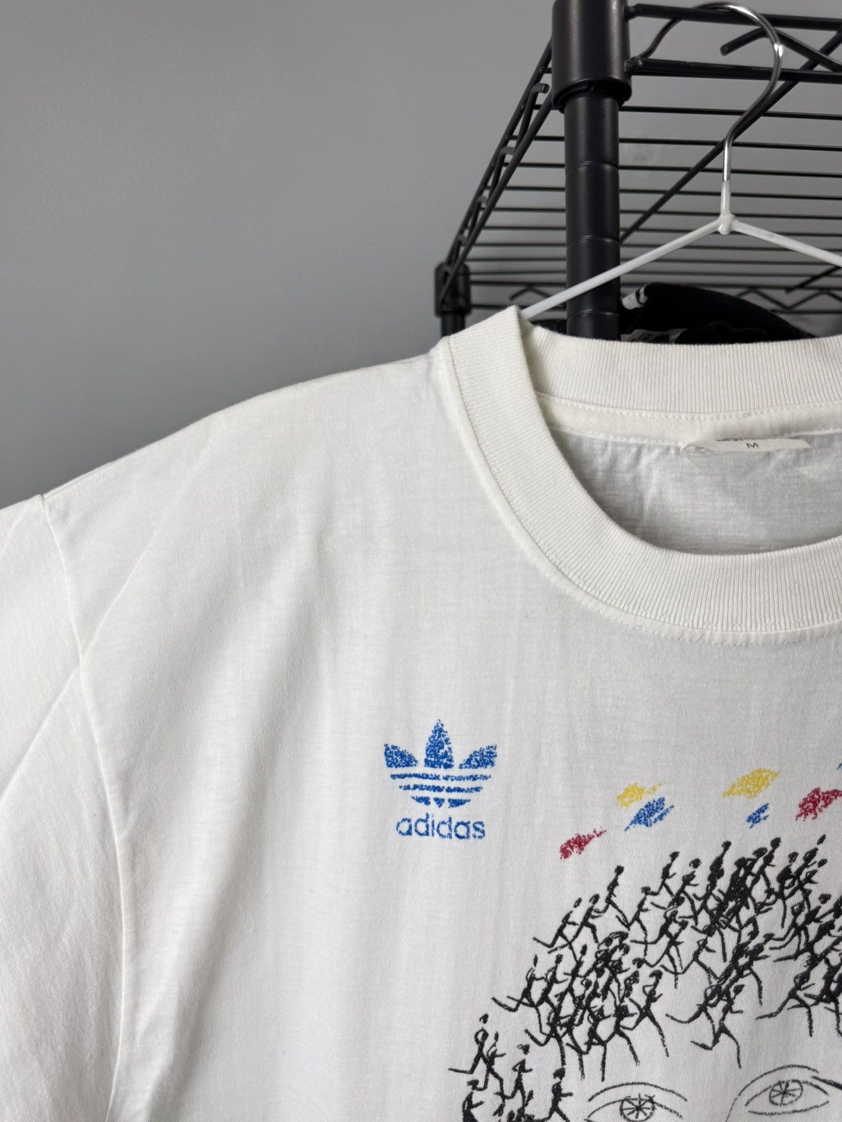 Adidas 💥Rare! Vintage 1994 Adidas Marathon T Shirt Retro Size US M / EU 48-50 / 2 - 3 Thumbnail