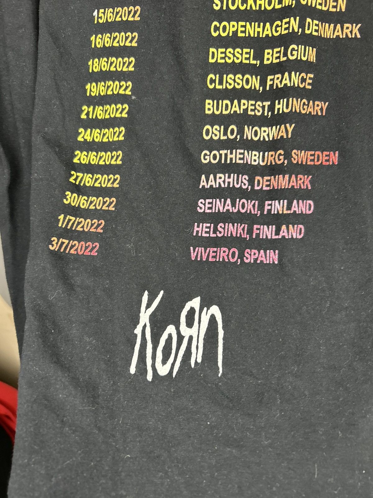 Band Tees Korn Band T shirt 2022 Tour Tee Size US XL / EU 56 / 4 - 13 Thumbnail