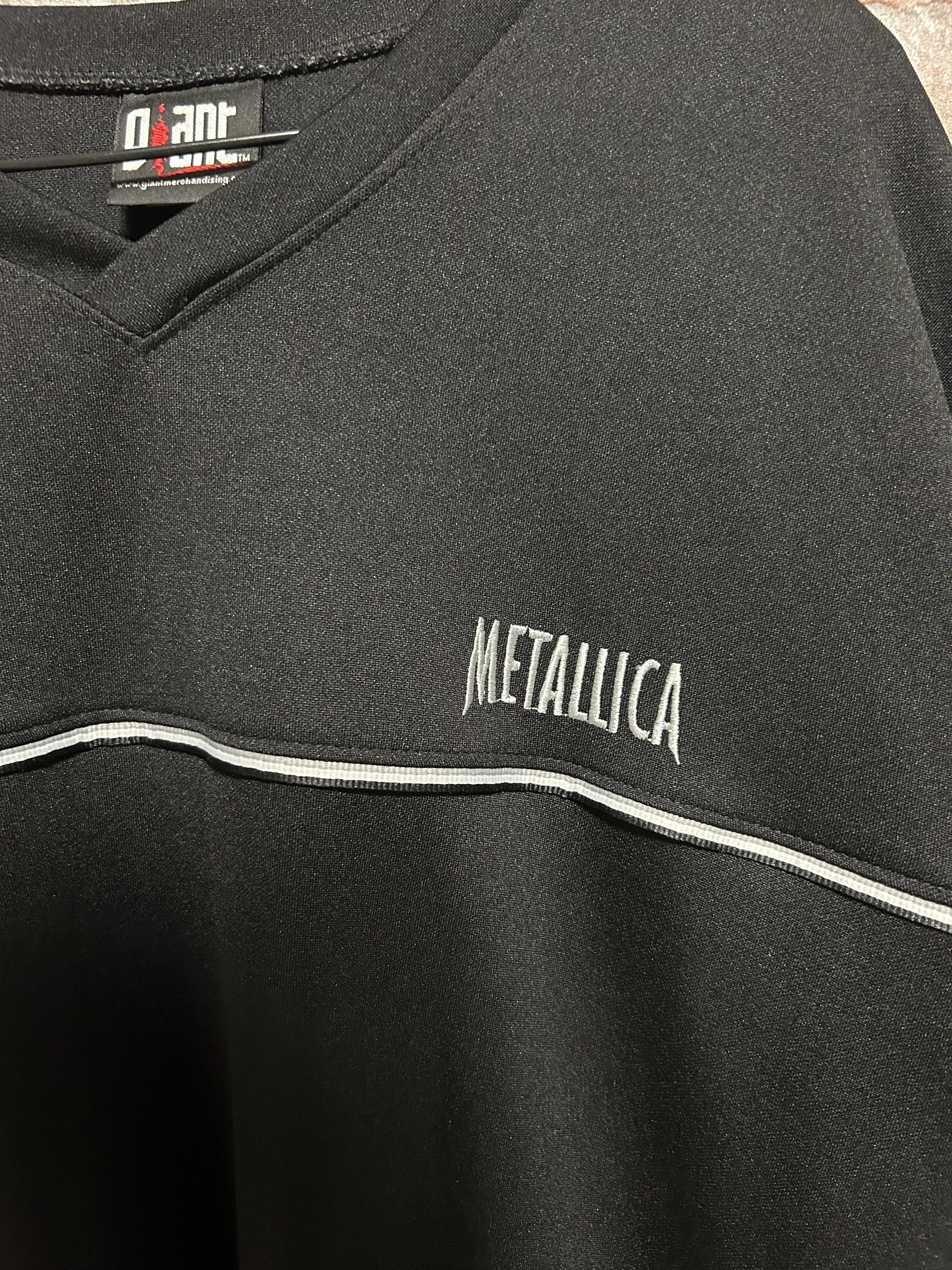 Band Tees × Vintage Vintage 90s Metallica Embroidered Logo Giant Jersey shirt Size US XL / EU 56 / 4 - 5 Thumbnail