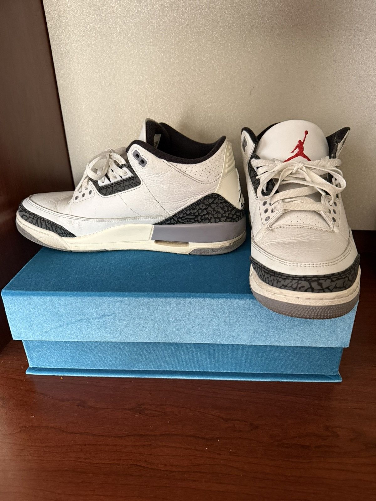 Jordan Brand Air Jordan 3 Retro Cement Grays Size 12 Size US 12 / EU 45 - 4 Thumbnail