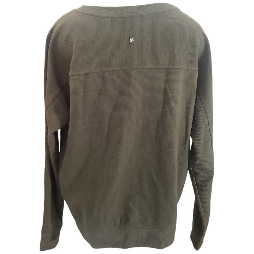 Canterbury of New Zealand CT1976 Zella Army Green Athletic Top XS Size XS / US 0-2 / IT 36-38 - 4 Thumbnail