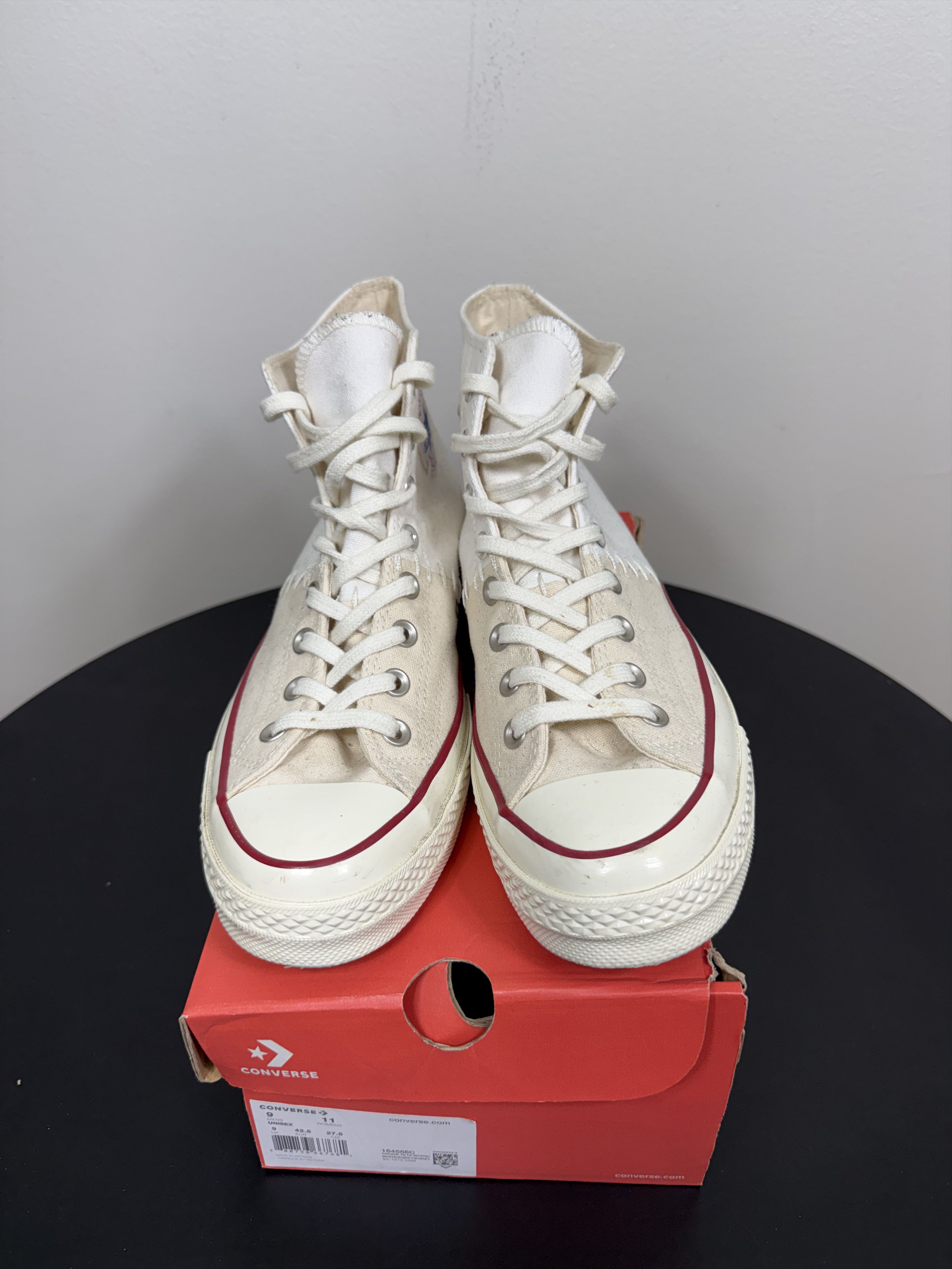 Converse Rare Chucked Taylors Spliced Tan/White Size US 9 / EU 42 - 4 Thumbnail