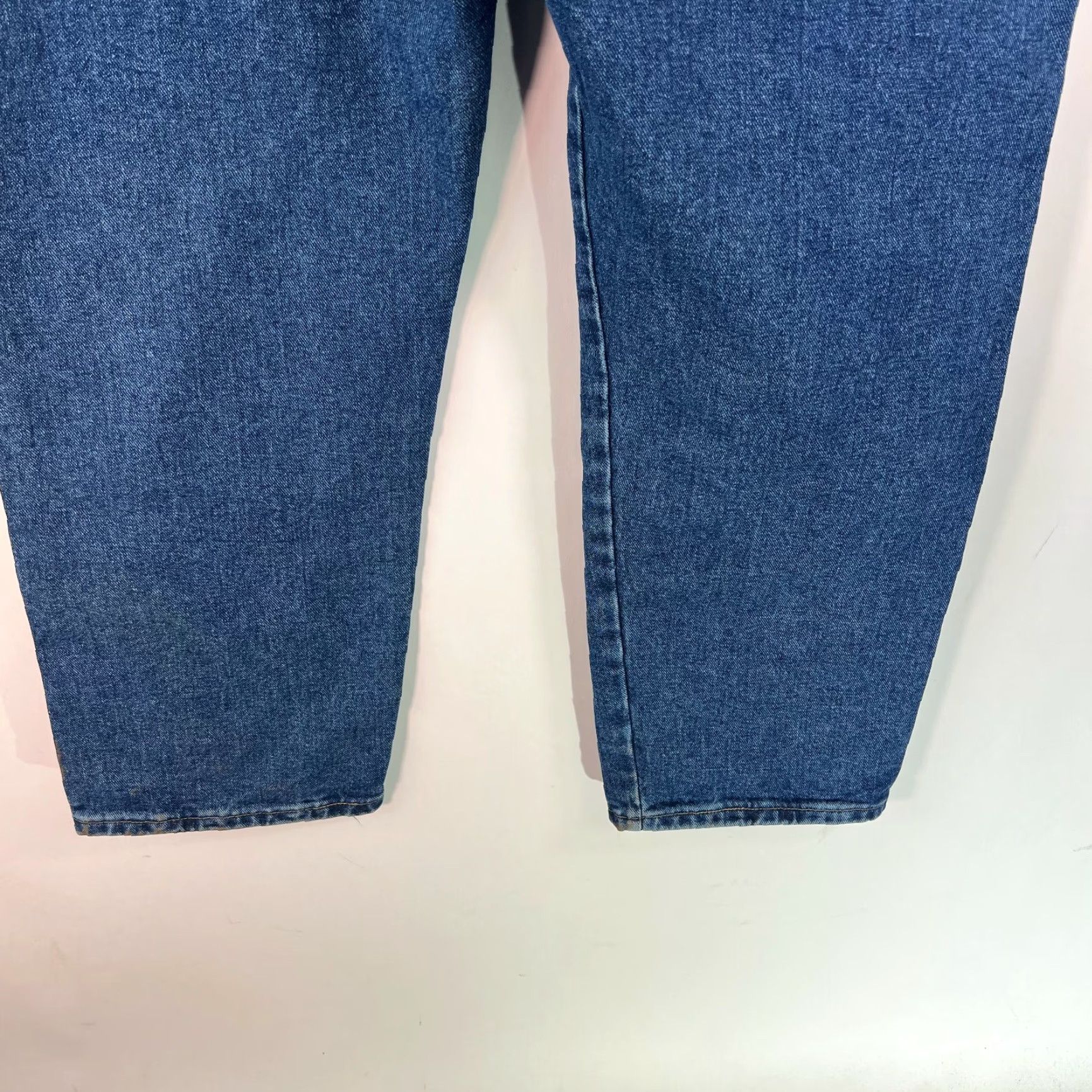 Wrangler Wrangler Mens Straight Jeans Denim Blue 44X30 Regular Mid Rise Carded: 5-Pocket, Belt Loops, Button Closure, 100% Cotton, Mexico, Rugged Wear Size US 44 / EU 60 - 5 Thumbnail