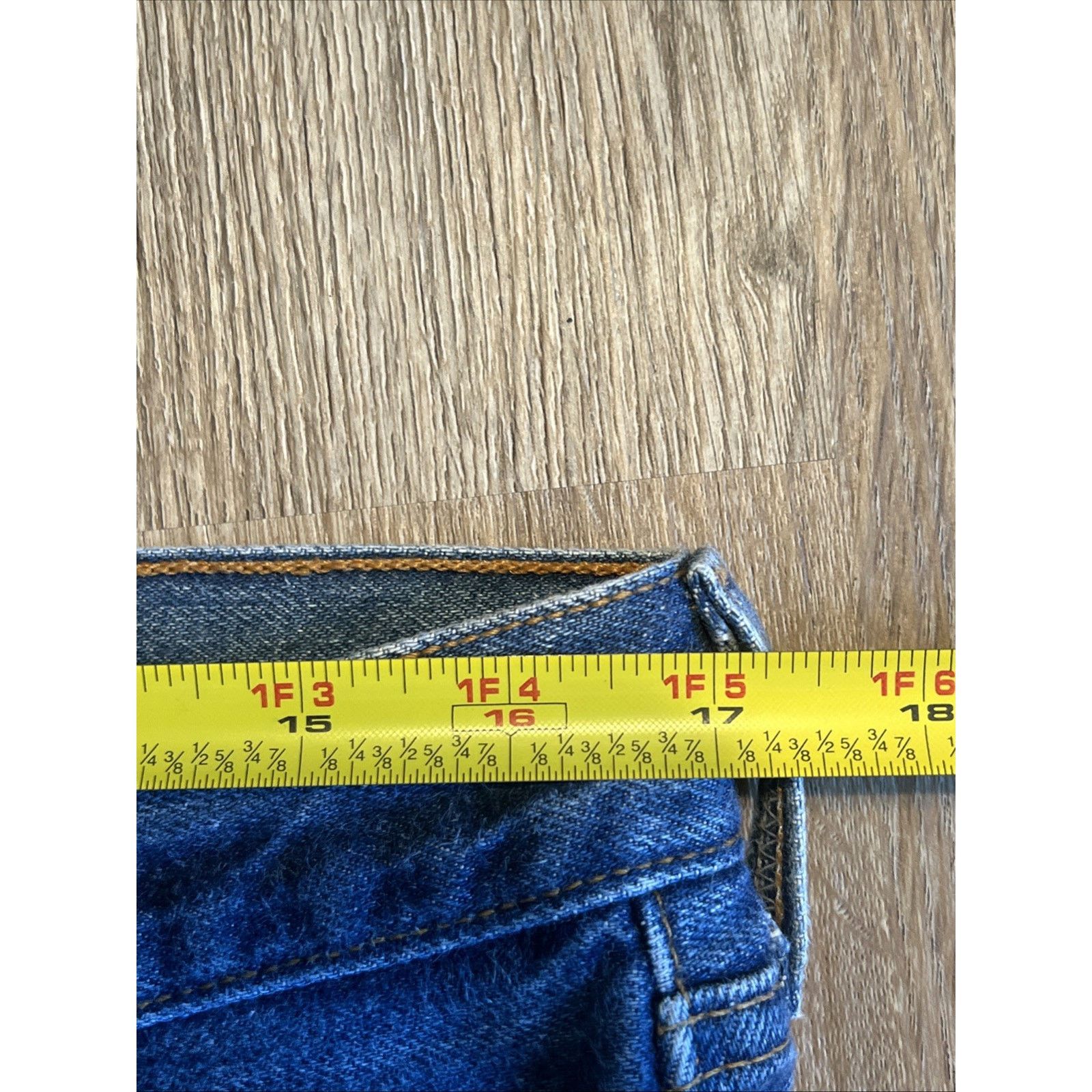 Levi's Vintage Levis 501 Jeans 34x26 90s Blue USA Made Denim Hige Size US 34 / EU 50 - 15 Thumbnail