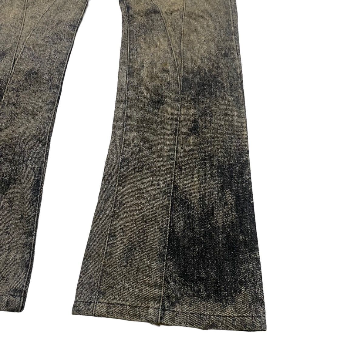 Schlussel SCHLUSSEL Spiral Cut Low Flare Coated Jeans Size US 29 - 9 Thumbnail