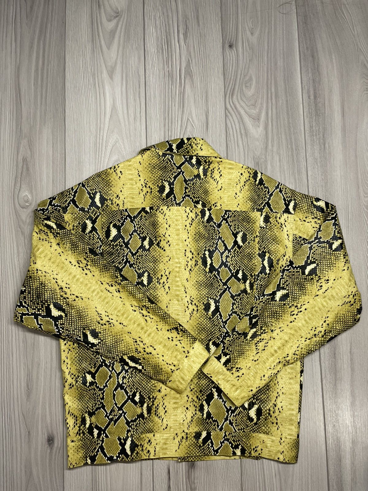 Jaded London vegan leather snake light jacket
