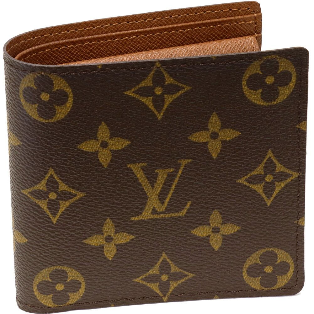 Louis Vuitton Louis Vuitton Louis Vuitton Portefeuille Marco Monogram Wallet Textile Short Wallet M61675 DUTY FREE for USA Size ONE SIZE - 1 Thumbnail