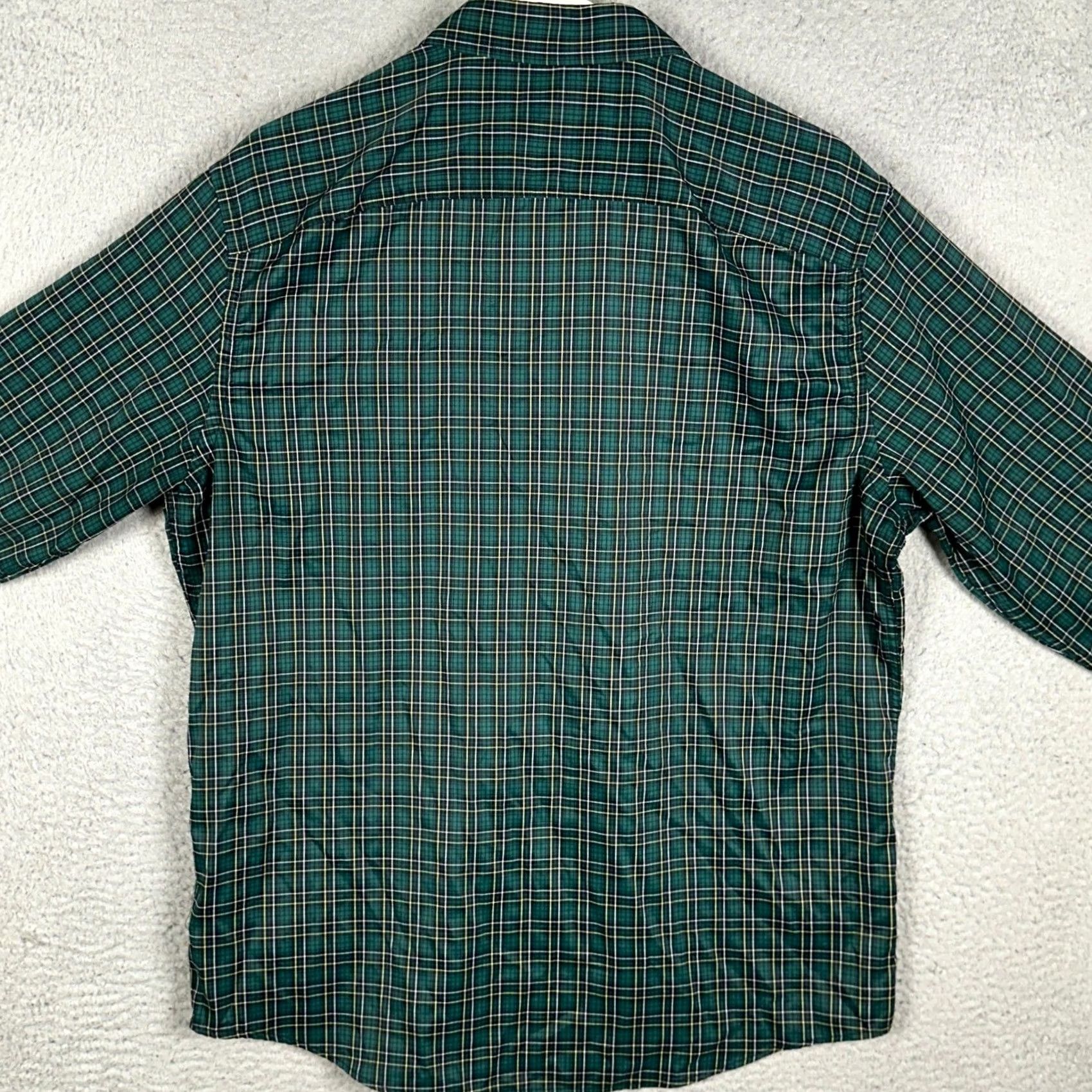 UNTUCKit UNTUCKit Shirt Mens XL Green Slim Fit Button Up Plaid Long Sleeve Casual Business Travel Button-Up Logo Size US XL / EU 56 / 4 - 3 Thumbnail