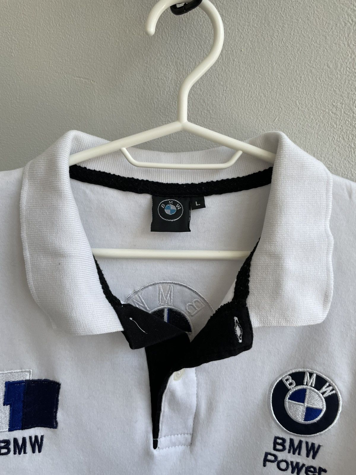BMW Vintage BMW Polo Shirt 90s F1 Formula 1 Racing Big Logo Size US M / EU 48-50 / 2 - 9 Thumbnail