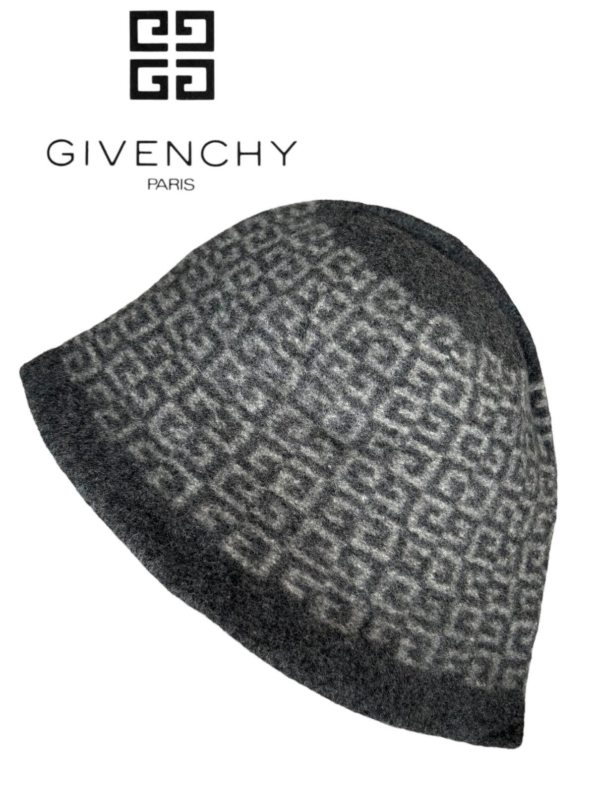 Givenchy × Vintage GIVENCHY MONOGRAM Vintage Bucket Hats wool Size ONE SIZE - 1 Thumbnail