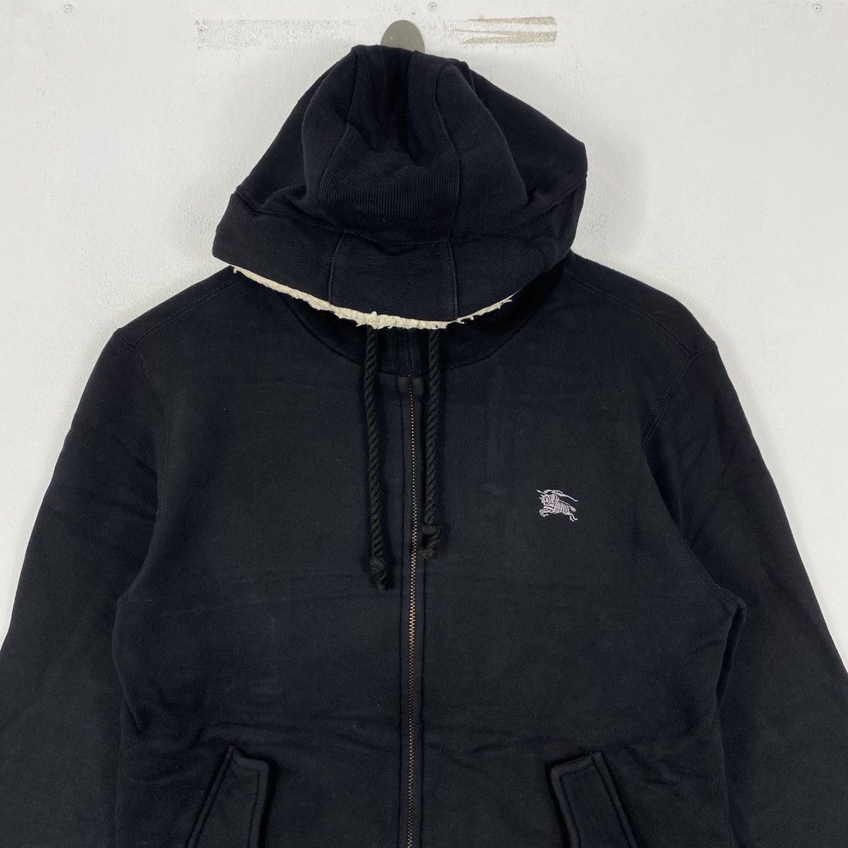 Burberry Burberry Black Label Sherpa Fleece Zip Hoodie Black Size US S / EU 44-46 / 1 - 3 Thumbnail