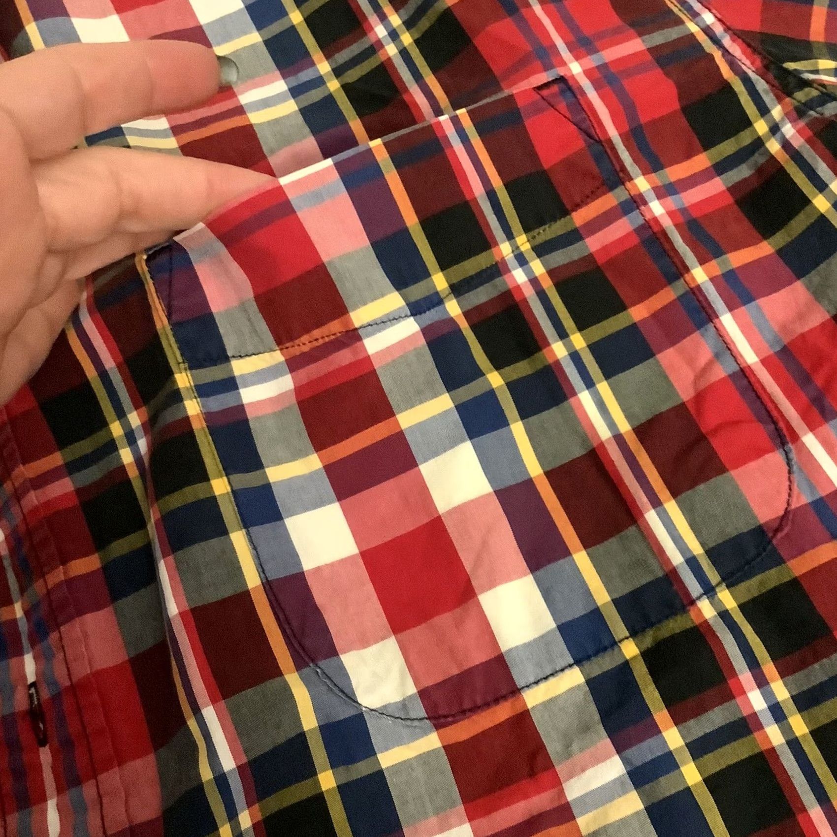 Eddie Bauer Eddie Bauer Button-Down Shirt Mens L Multicolor Plaid Short Sleeve Cotton Regular Button-Up Shirt Size US L / EU 52-54 / 3 - 3 Thumbnail
