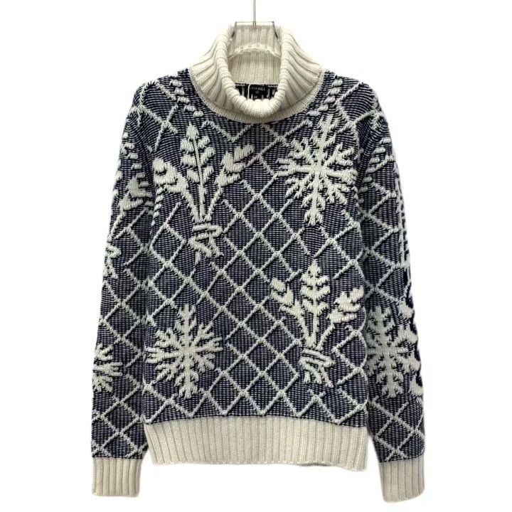 Chanel Chanel Snowflake Jacquard Cashmere Sweater Size S / US 4 / IT 40 - 1 Thumbnail