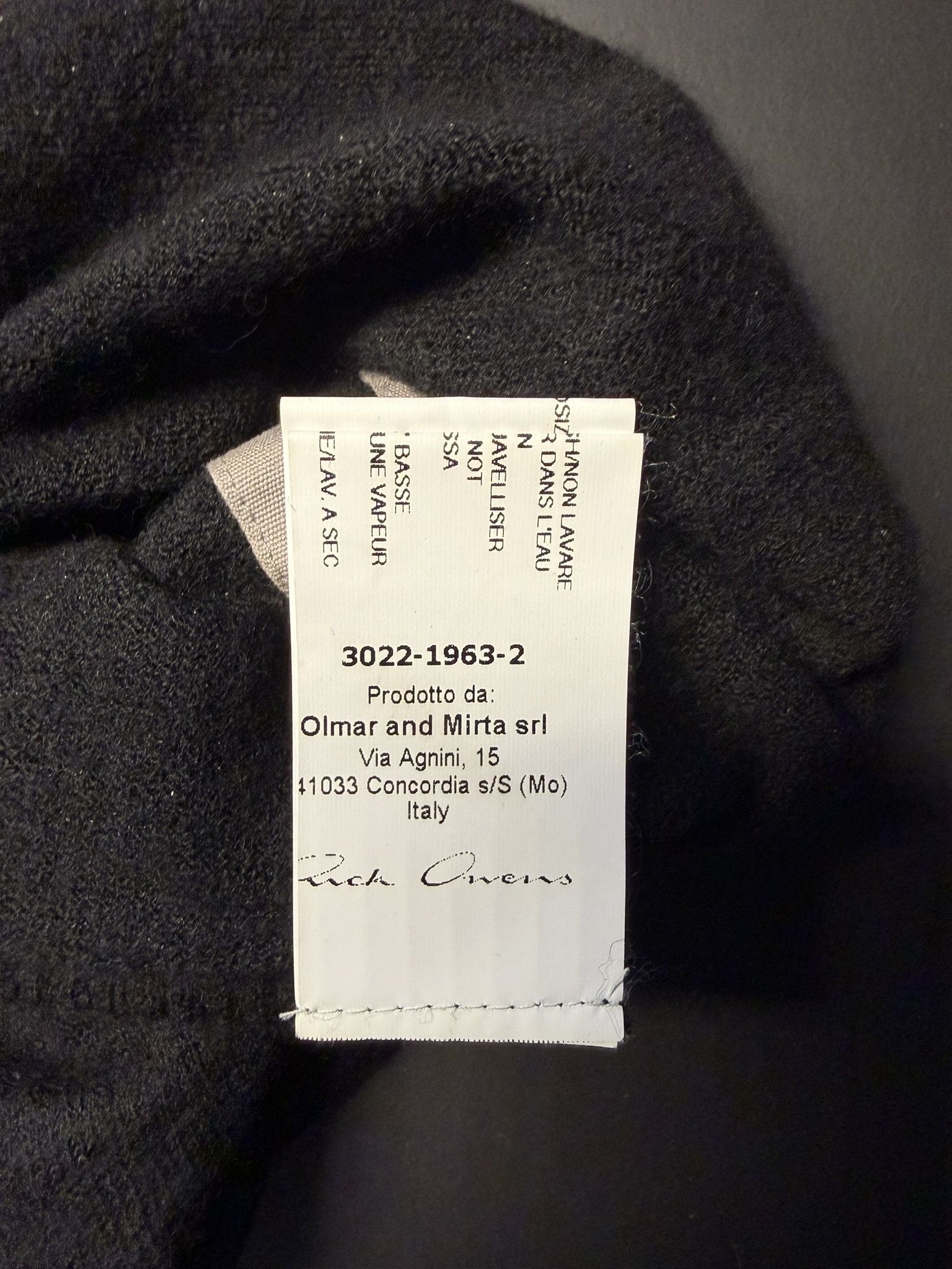 Rick Owens Rick Owens Black Cashmere Beanie Hat FW14 One Size Size ONE SIZE - 3 Thumbnail