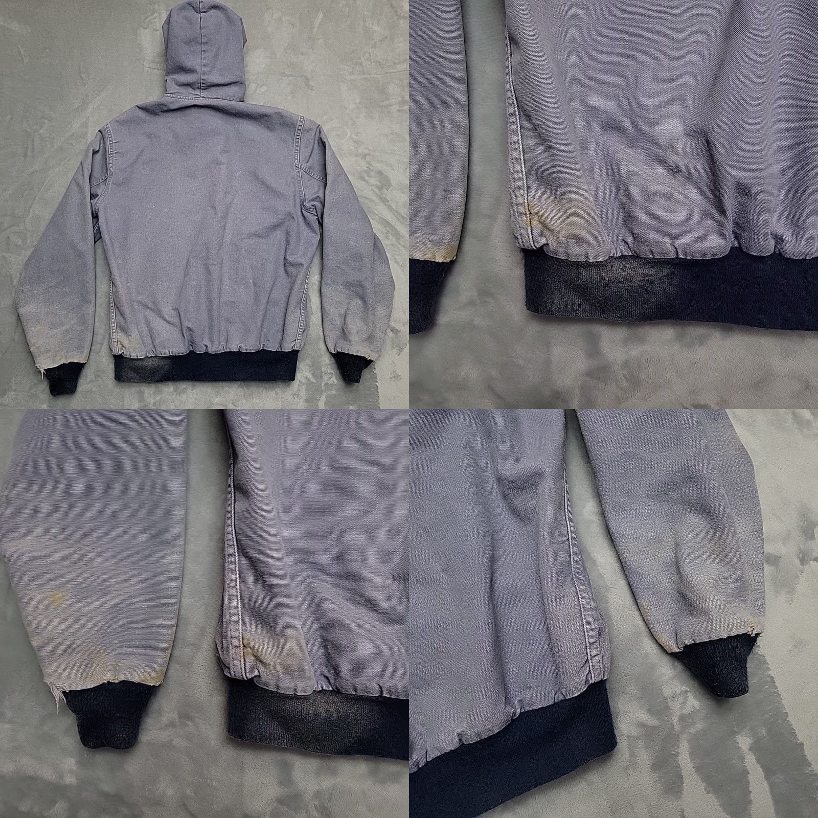 Carhartt VINTAGE Carhartt Jacket Mens XL Blue Canvas Hooded Thermal JR118 1989 100th Anniversary Workwear Casual, Outdoor, USA, American, Pockets Size US XL / EU 56 / 4 - 9 Thumbnail