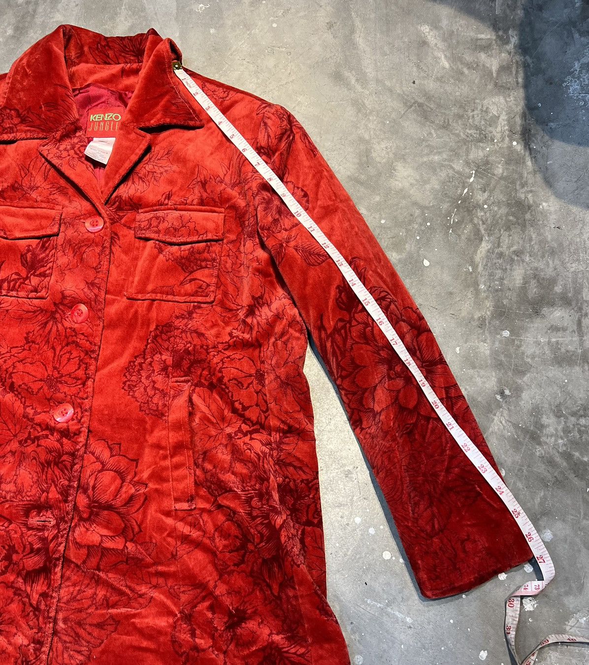 Kenzo 90s KENZO VELVET JACKET Size L / US 10 / IT 46 - 9 Thumbnail