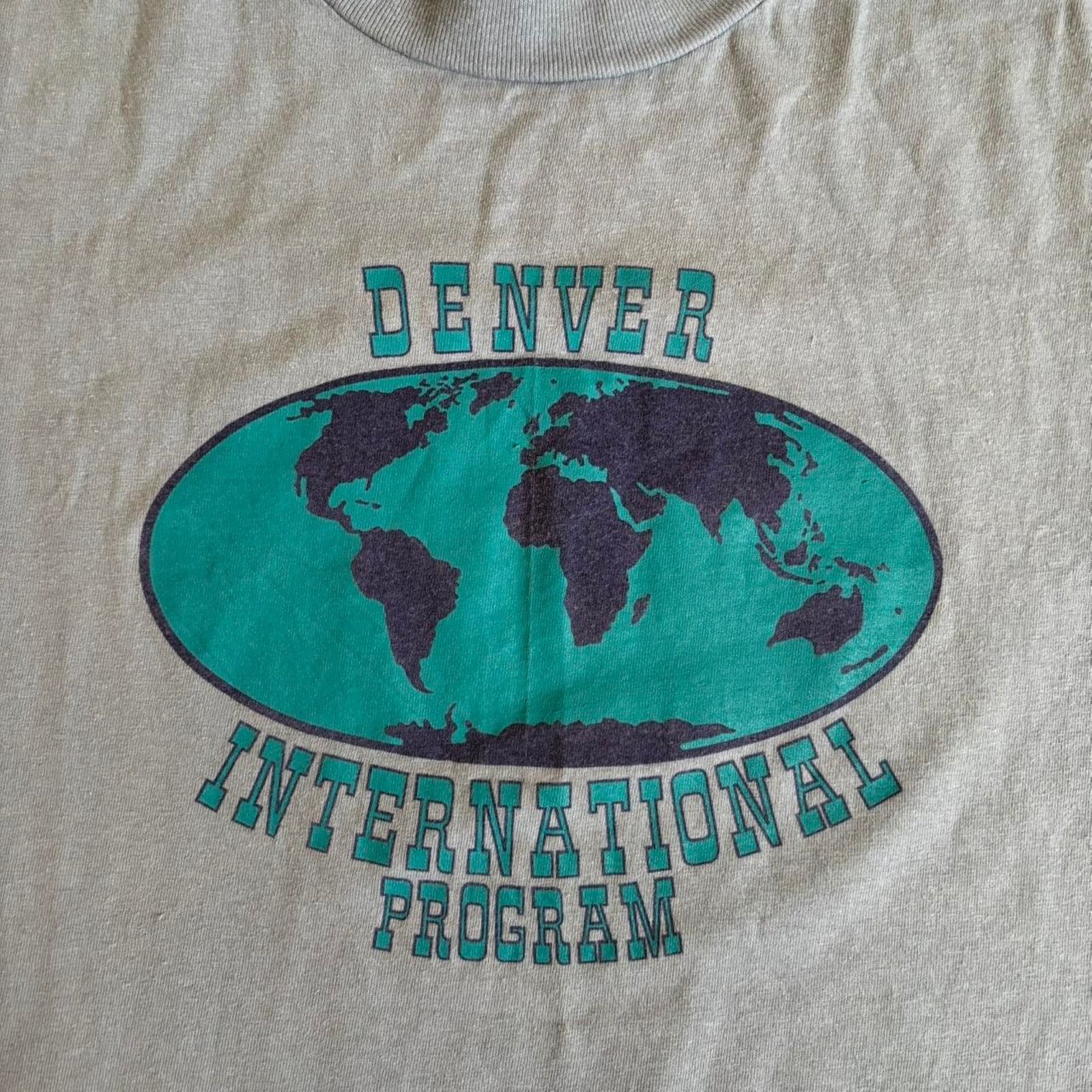 Hanes Vintage Hanes Beefy-T Denver Blue T-Shirt Large Size US L / EU 52-54 / 3 - 3 Thumbnail