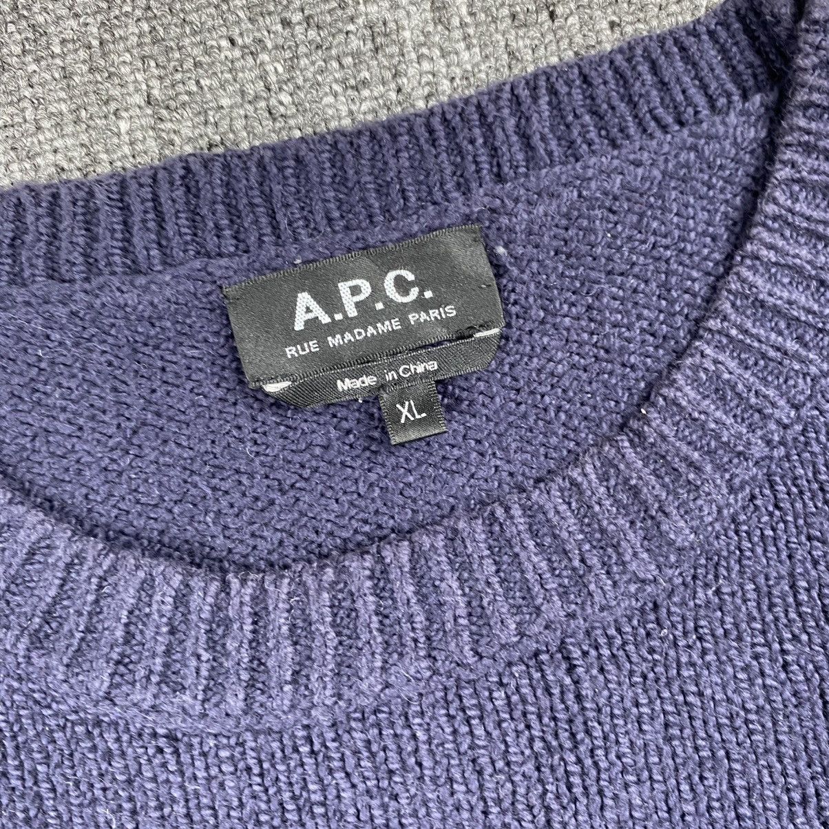 A.P.C. A.P.C Knit Sweater in Navy Size US XL / EU 56 / 4 - 3 Thumbnail