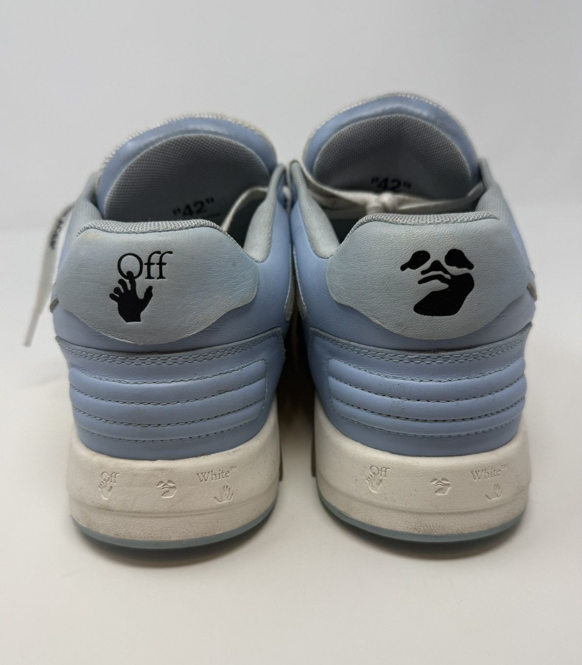 Off-White Off-White Out of Office Sneaker Light Blue Size US 9 / EU 42 - 5 Thumbnail