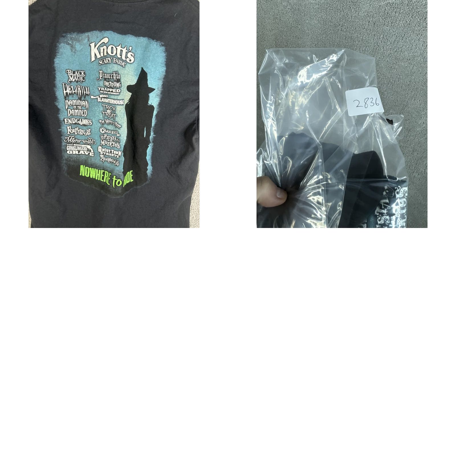 Delta Knott's Scary Farm Haunt Shirt Mens Large Black 2013 Halloween Graphic Tee Size US L / EU 52-54 / 3 - 9 Thumbnail