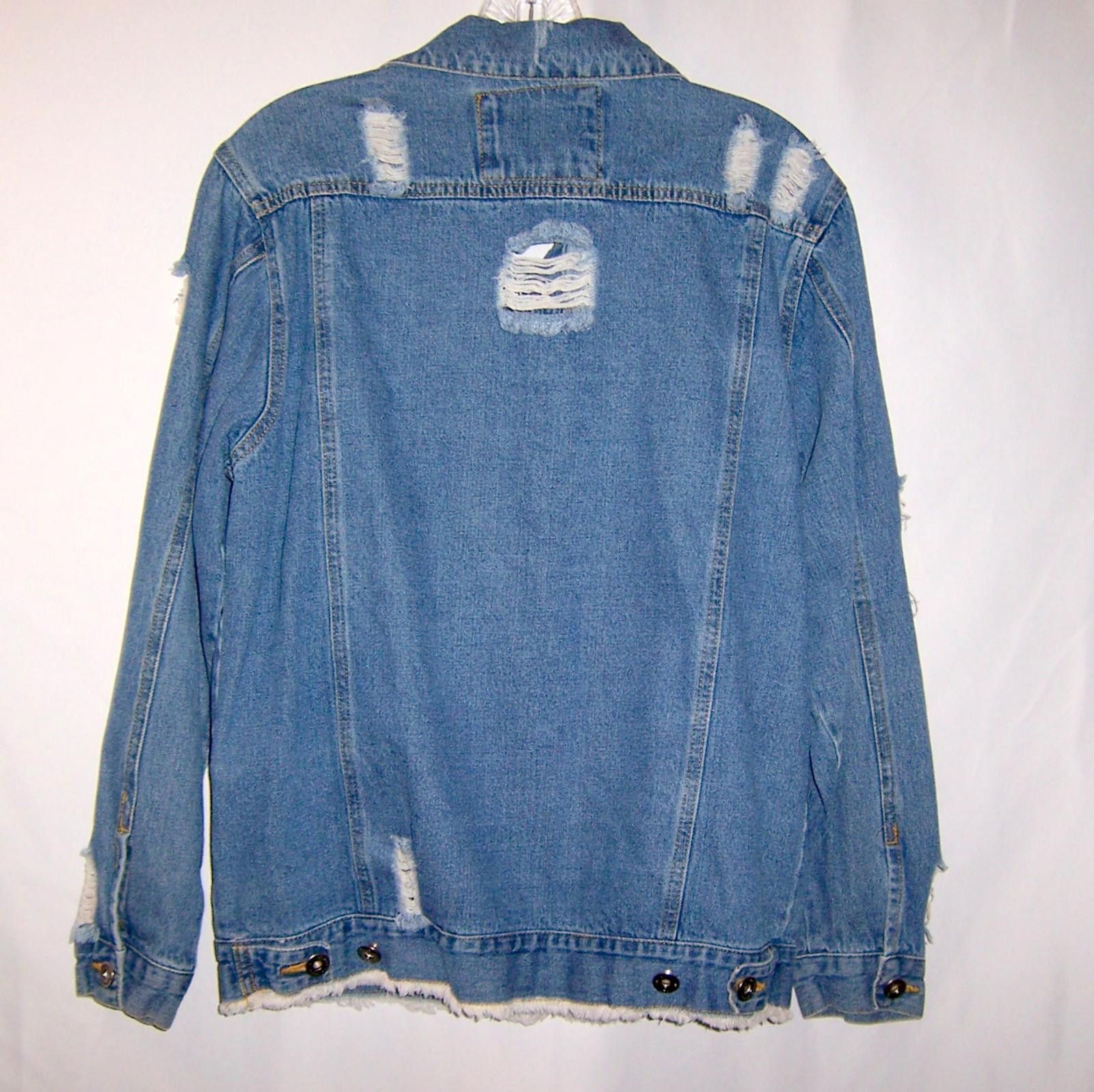 Other The Style Between Us - Distressed Jean Jacket - Denim - S/M Size S / US 4 / IT 40 - 4 Thumbnail