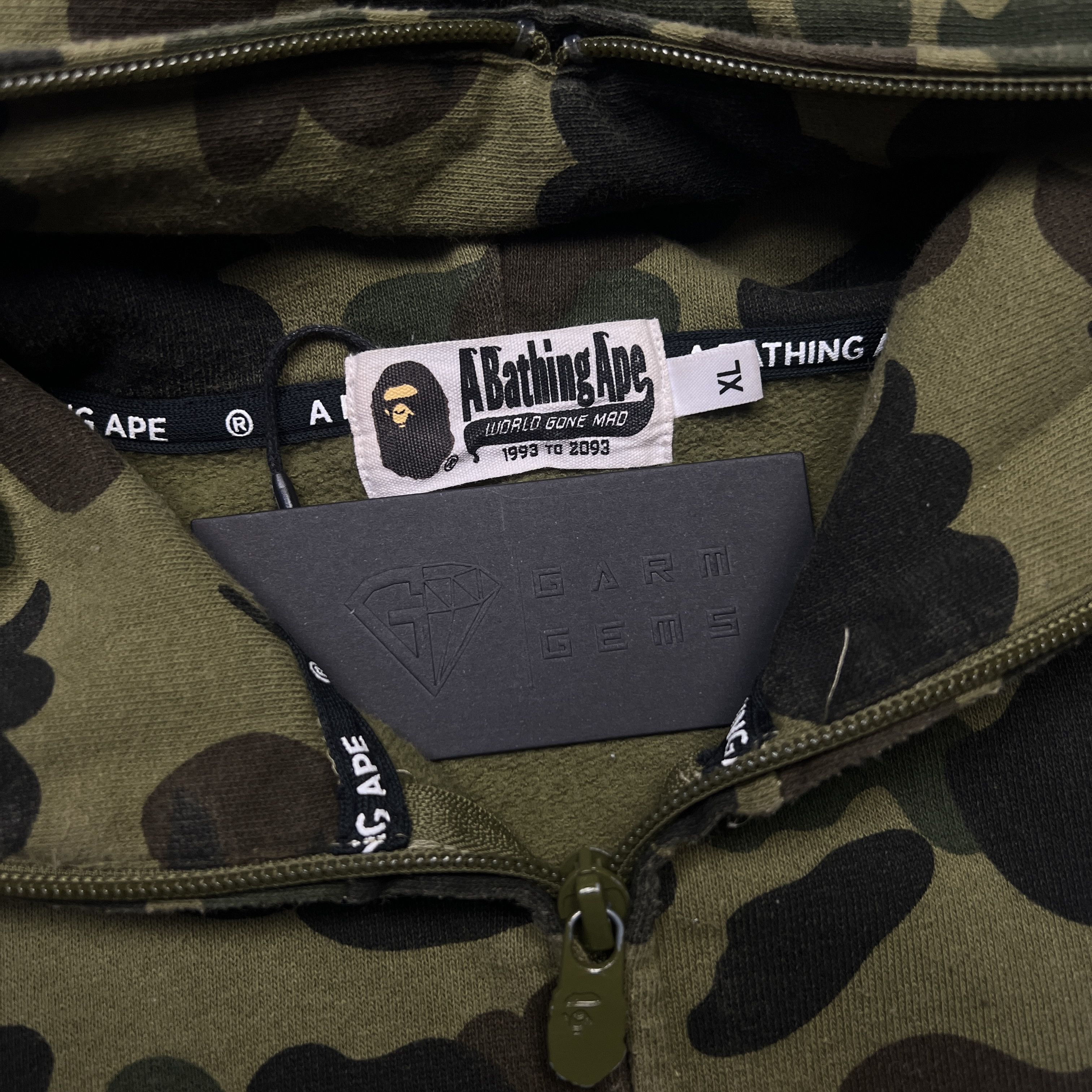 Bape A Bathing Ape Camo Full Zip Hoodie Size US XL / EU 56 / 4 - 5 Thumbnail