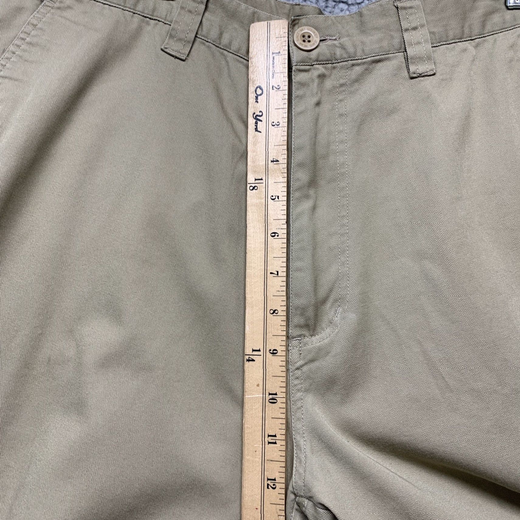 Denime Godbody Denim Cargo Mens Cargo Shorts Tan Size 36 Drawstring Legs Brown Cotton 5-Pocket Design Belt Loops Regular Size US 36 / EU 52 - 7 Thumbnail