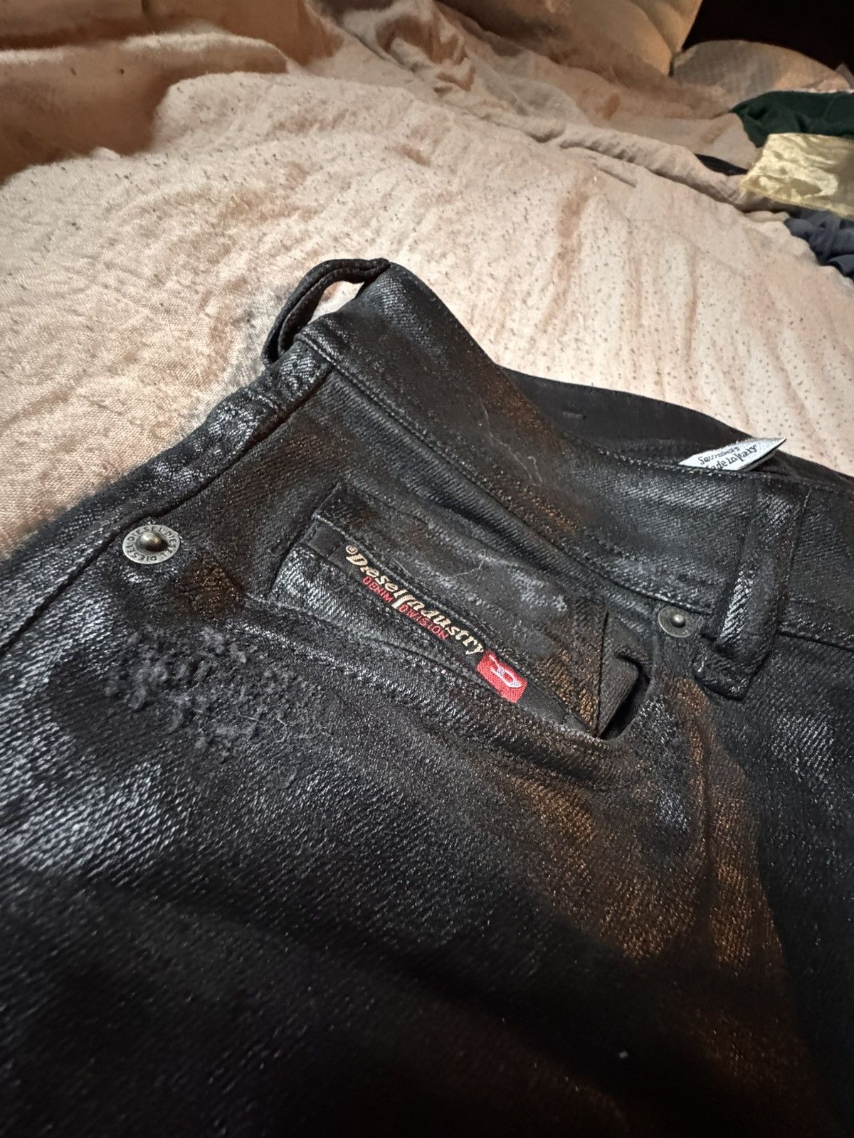 Diesel Diesel Black Jeans 2% Spandex Size US 29 - 3 Thumbnail