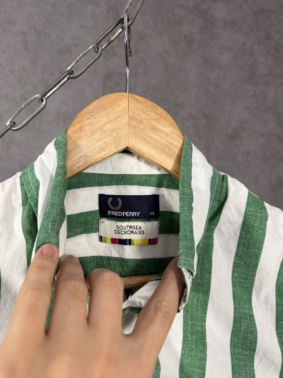 Fred Perry Fred Perry x South Sea Deckchars designer striped logo shirt Size US XS / EU 42 / 0 - 4 Thumbnail