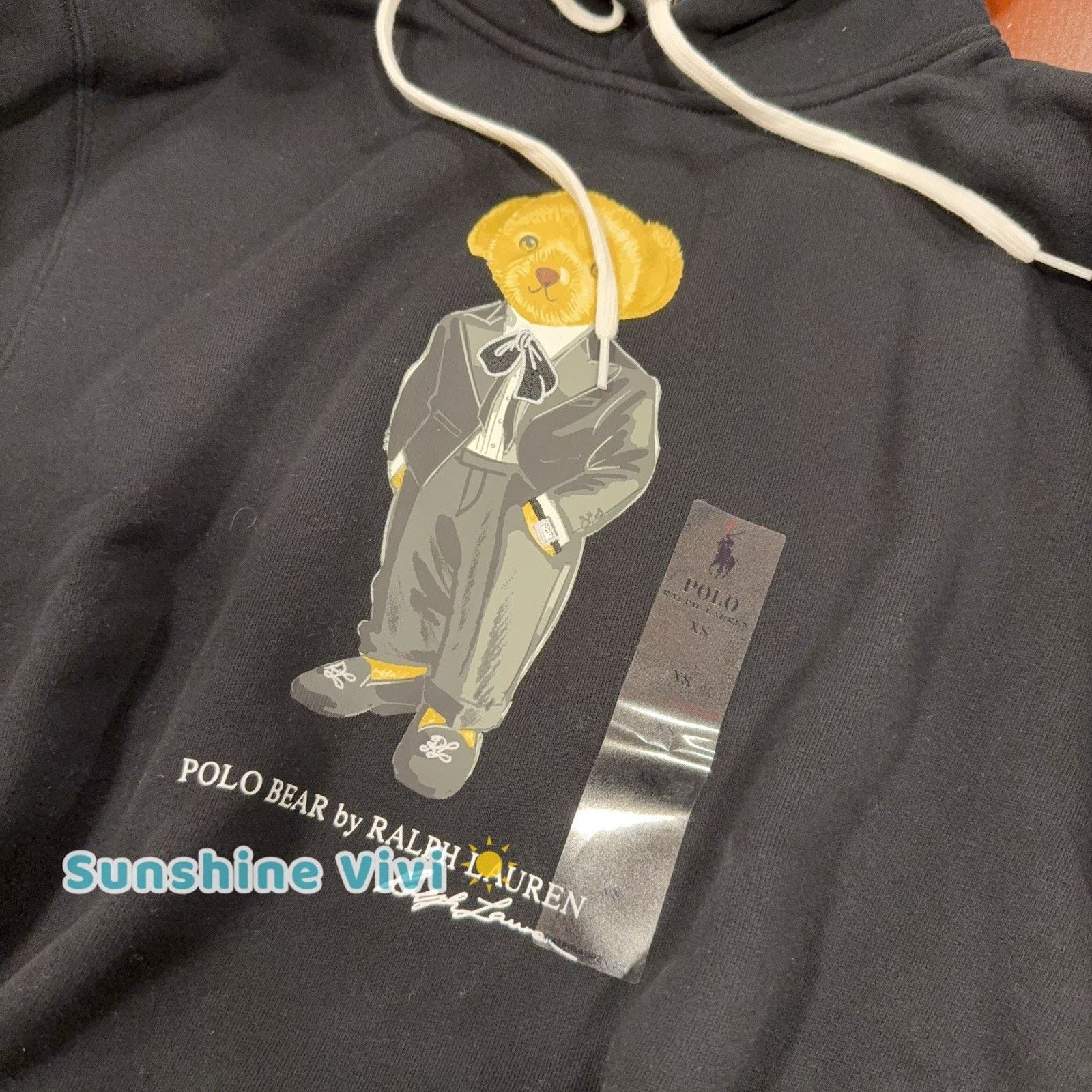 Polo Ralph Lauren NWT Ralph Lauren LongSleeve Women Polo Bear Fleece hoddie Size US XS / EU 42 / 0 - 2 Thumbnail