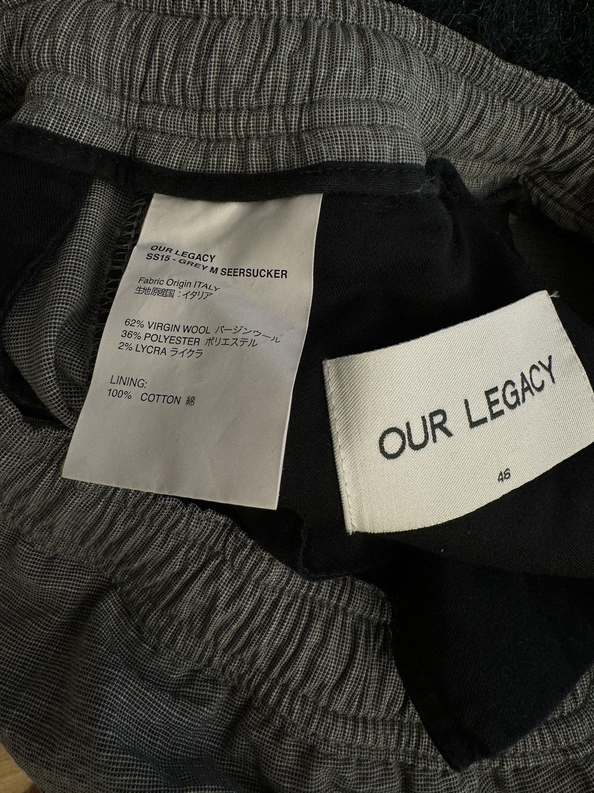 Our Legacy Our Legacy virgin wool classic gray pants rare basic grey Size US 30 / EU 46 - 5 Thumbnail