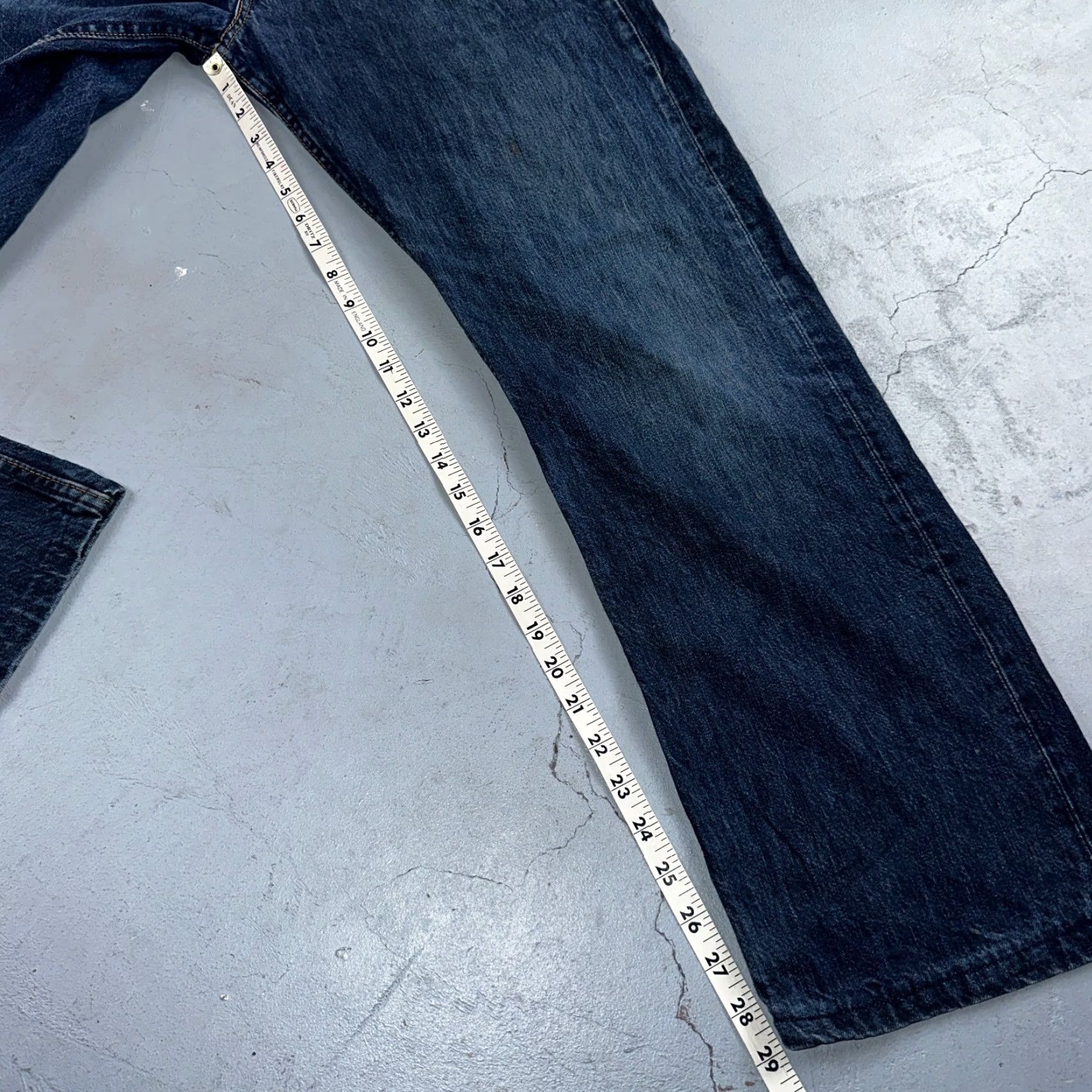 Levi's VINTAGE Levi's 501 Jeans Straight Blue 34x32 Regular Mens 90s Vintage Theme 5-Pocket Denim Cotton Blue Wash Simp Size US 34 / EU 50 - 5 Thumbnail