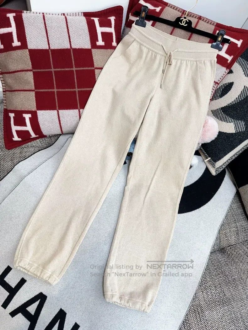 Loro Piana Loro Piana Classic nude beige cashmere knit pants Size 25" / US 0 / IT 36 - 4 Thumbnail