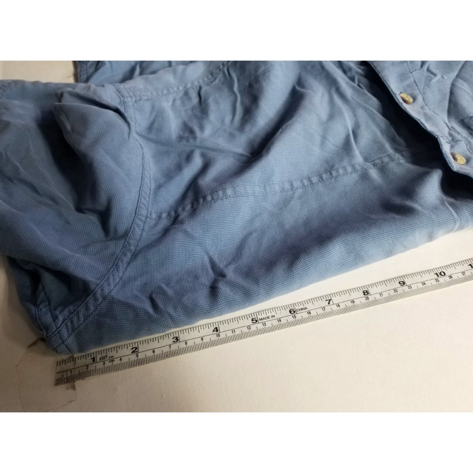 The North Face The North Face Mens Blue Short Sleeve Button-Up Size Medium Size US 31 - 3 Thumbnail
