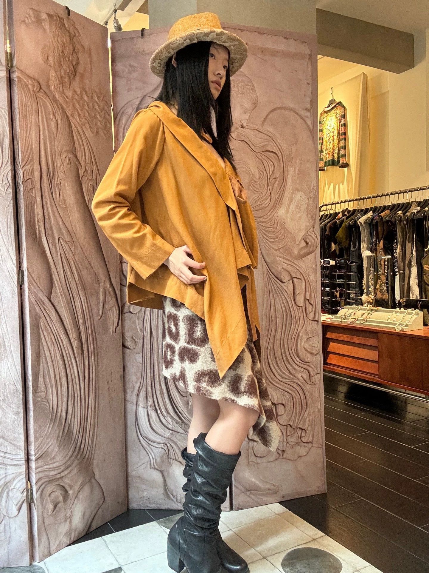 Vivienne Westwood Vivienne Westwood Leopard Wool Wrap Skirt 2 Vintage Size 26" / US 2 / IT 38 - 7 Thumbnail