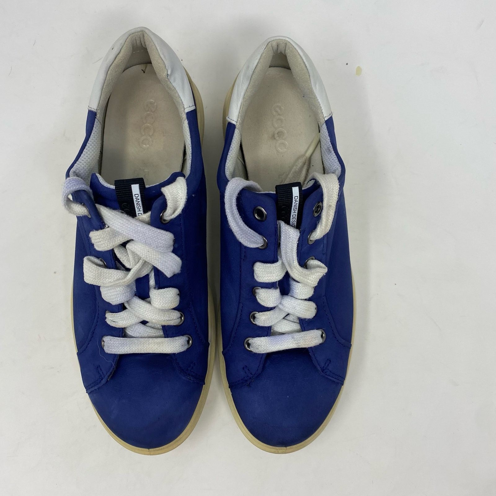 Ecco Ecco Soft 3 Blue Nubuck Platform Comfort Lace Up Sneaker 8.5 Size US 8.5 / IT 38.5 - 4 Thumbnail