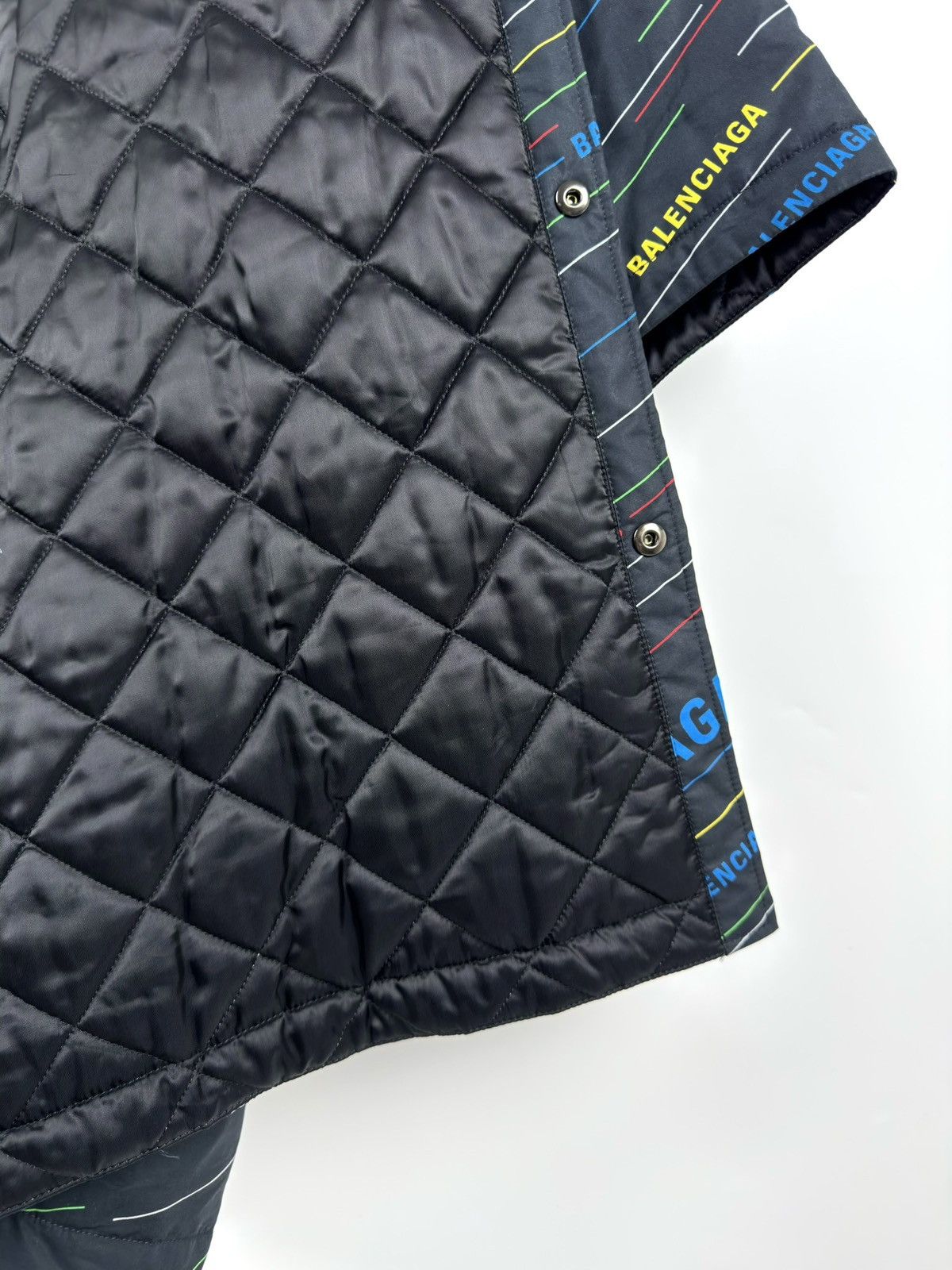 Balenciaga Balenciaga Rainbow Logo Padded Bottom OverShirt/Jacket Size US S / EU 44-46 / 1 - 15 Thumbnail