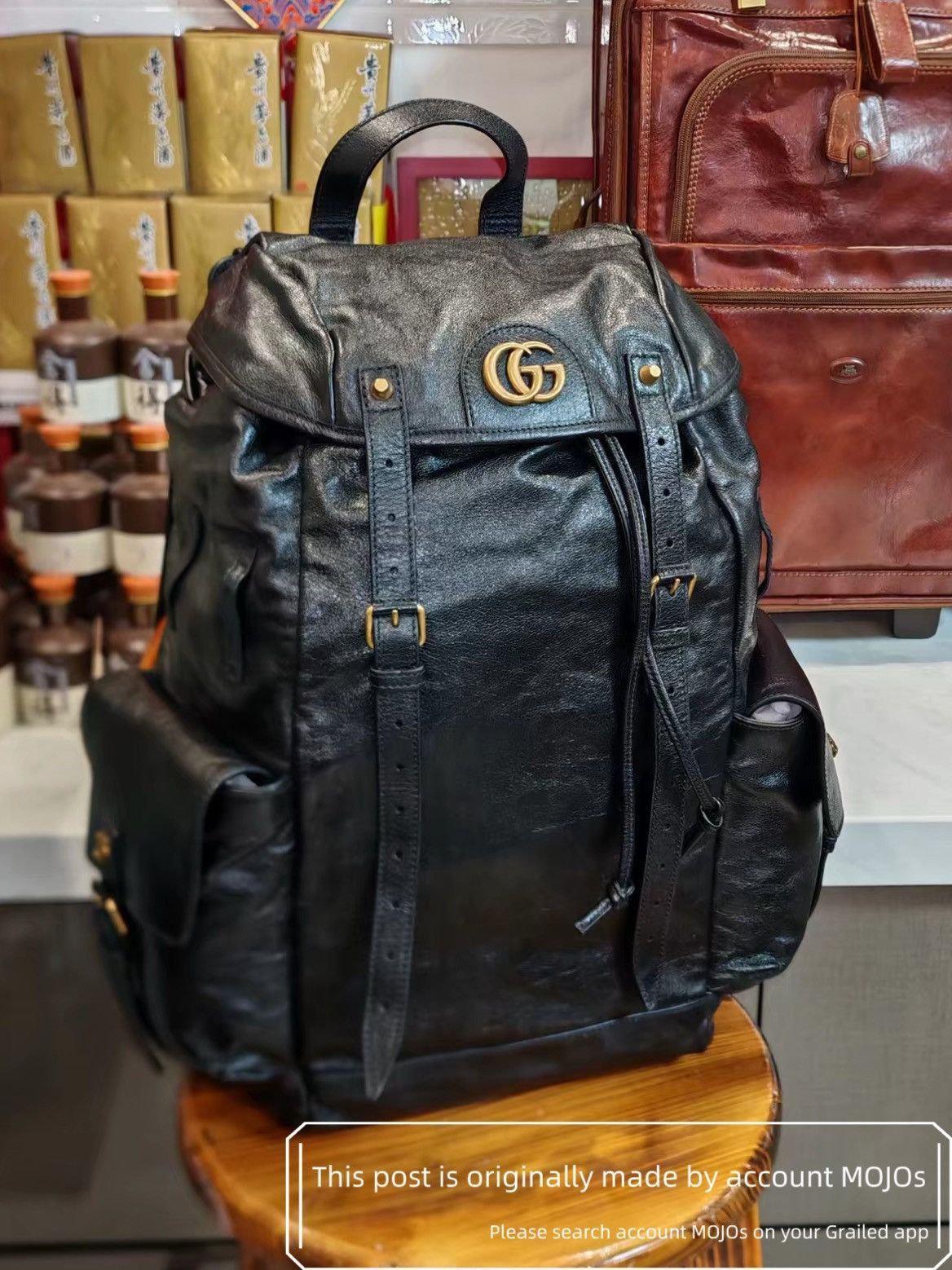 Gucci Gucci Marmont Leather Runway Logo Backpack mojos117 Size ONE SIZE - 2 Thumbnail