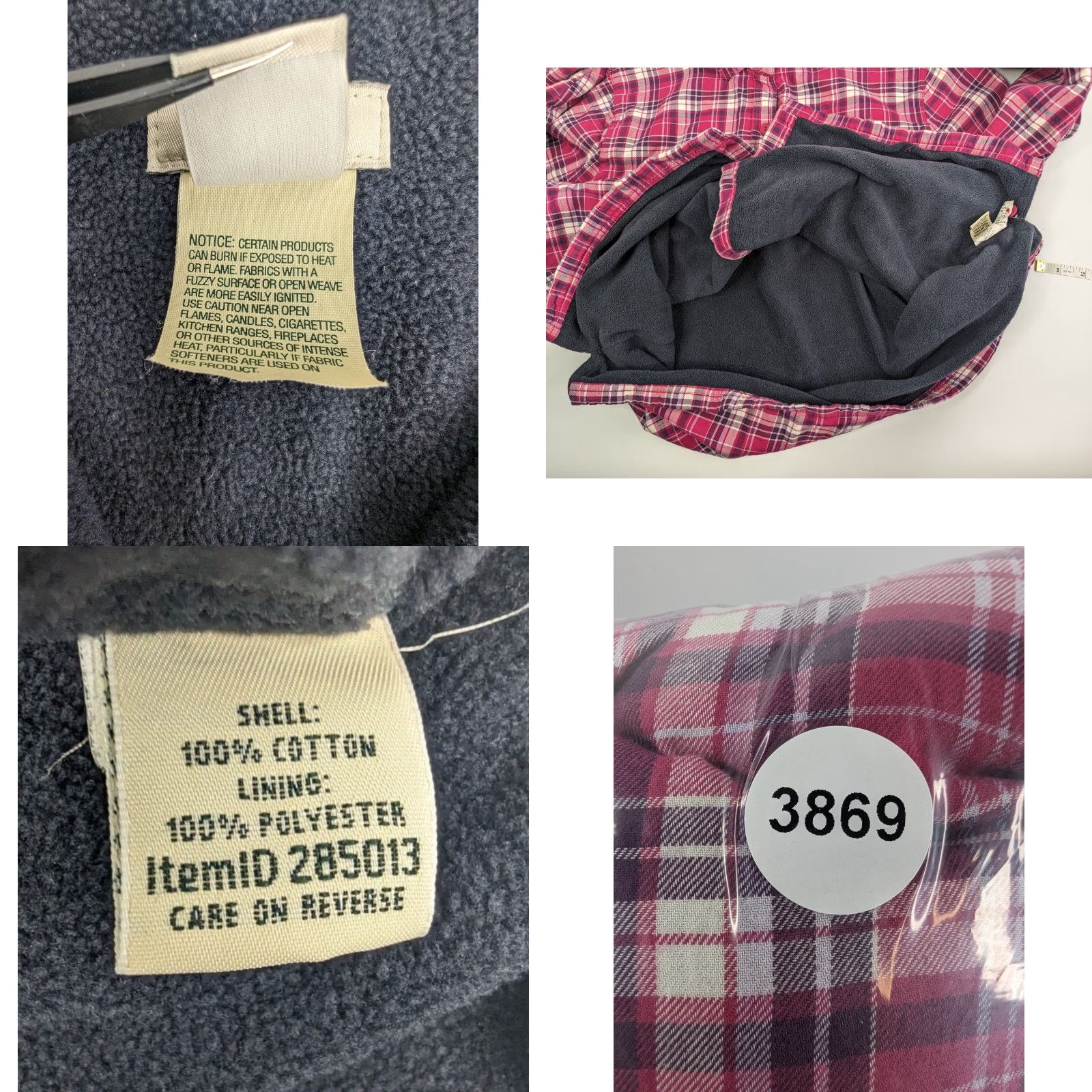 Vintage **L.L. Bean Women's Large Pink Plaid Flannel Shacket** User: L.L. Bean Women's Large Pink Plaid Flannel Shacket Size L / US 10 / IT 46 - 8 Thumbnail