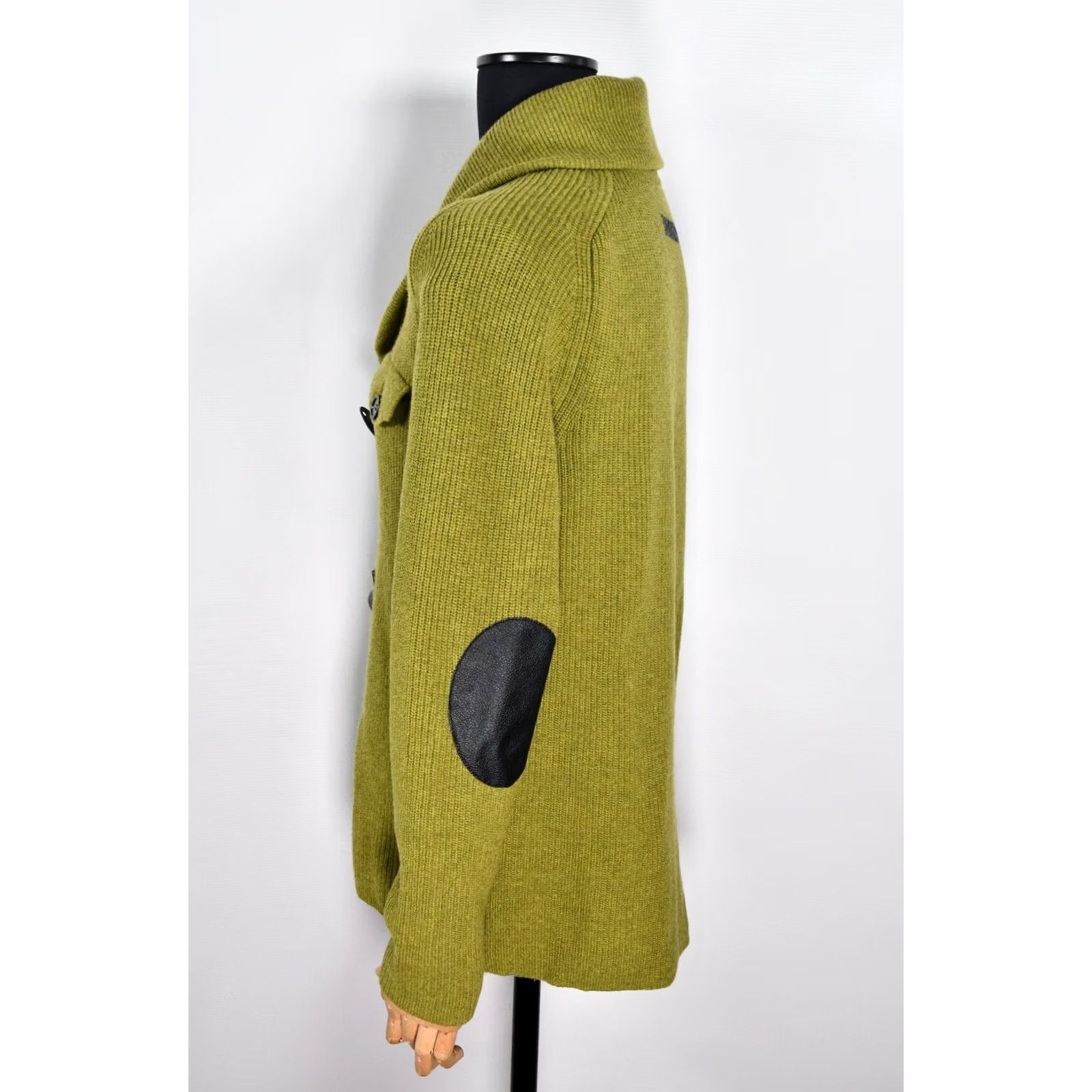 Paolo Pecora PAOLO PECORA Cardigan Wool Shawl Green XL Men Long Sleeve Vintage Style? Gand? Size US XL / EU 56 / 4 - 4 Thumbnail