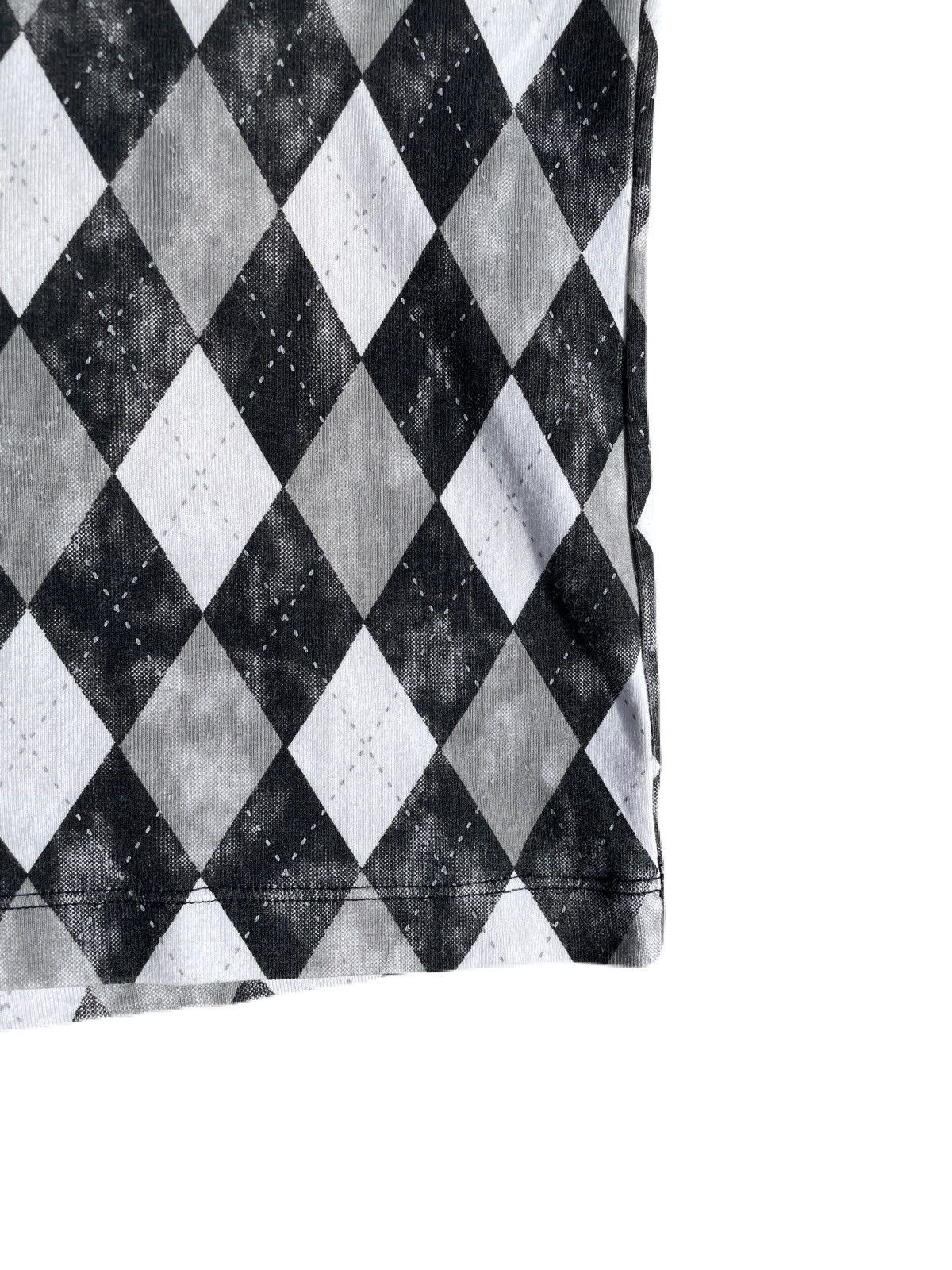 If Six Was Nine 2000s Japanese archive Vkei Argyle V-Neck Tee Gyaruo Size US XS / EU 42 / 0 - 6 Thumbnail